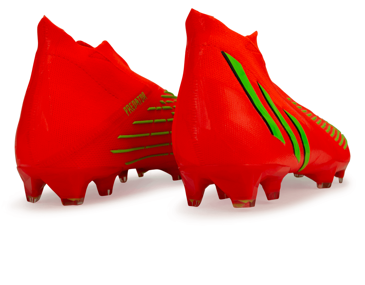 adidas Men's Predator Edge+ FG Solar Red/Solar Green、mySite、noshort