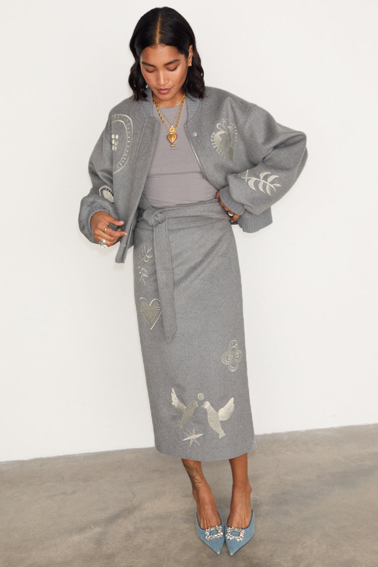 Grey Midnight Romance Jaspre Skirt、mySite、solidvoid