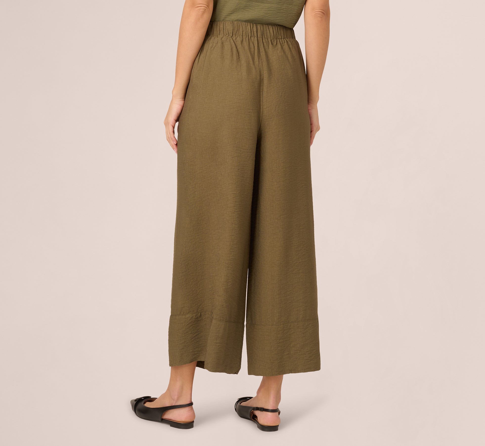Wide Leg Drawstring Pant In New Green、mySite、solidvoid