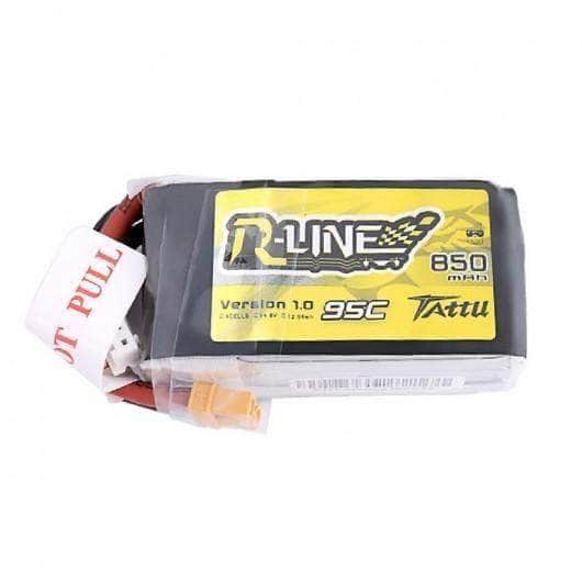  Tattu R-Line 14.8V 4S 850mAh 95C LiPo Micro Battery - XT30、mySite、merchandisen