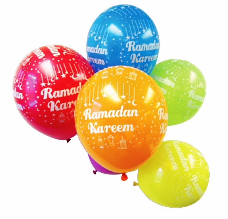 Ramadan Kareem Balloons (Pk of 10) Iftar Party Decor Eid Gifts Children Balloon、mySite、topwebapps