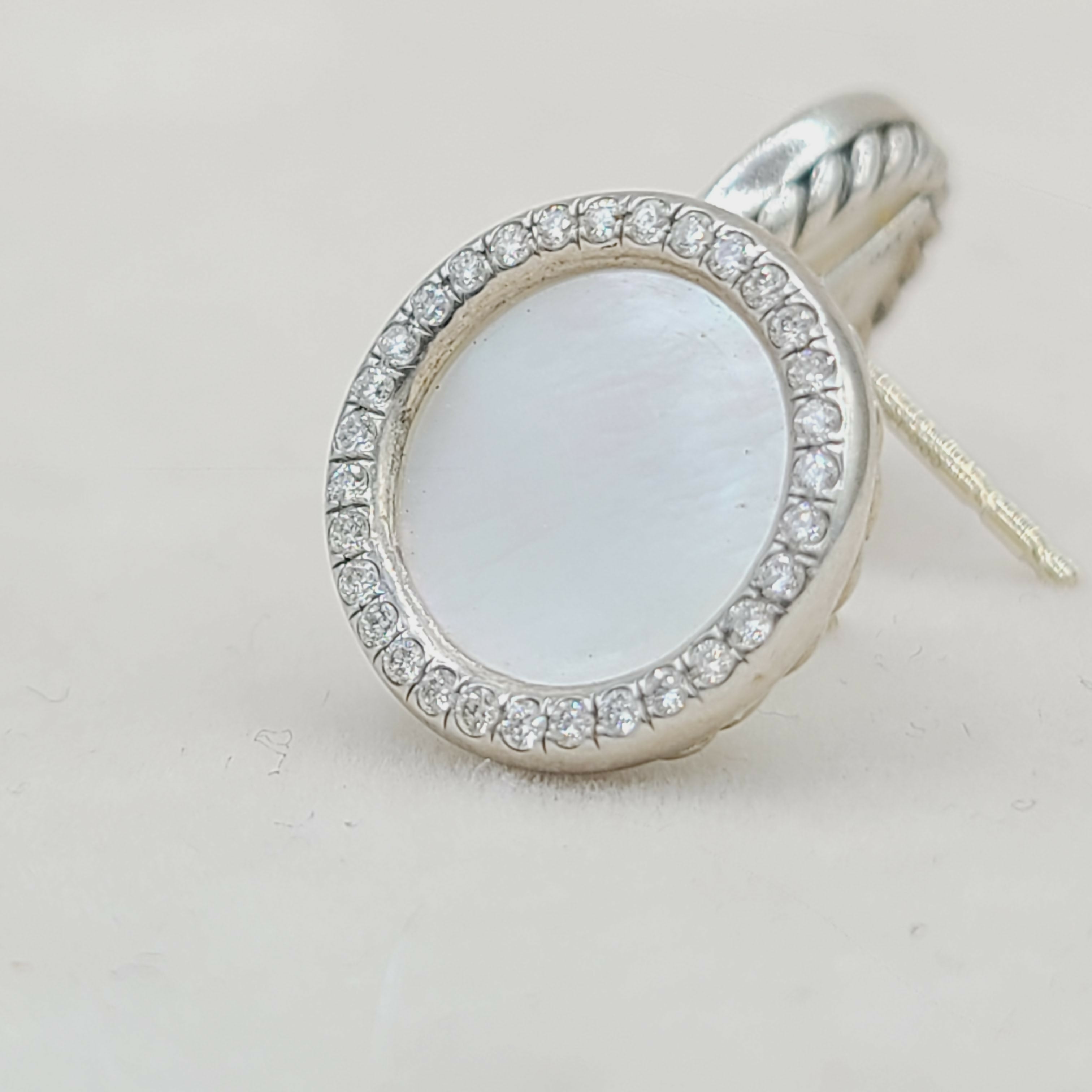 David Yurman Elements Earrings Mother of Pearl & Diamonds、mySite、hinf8tx79