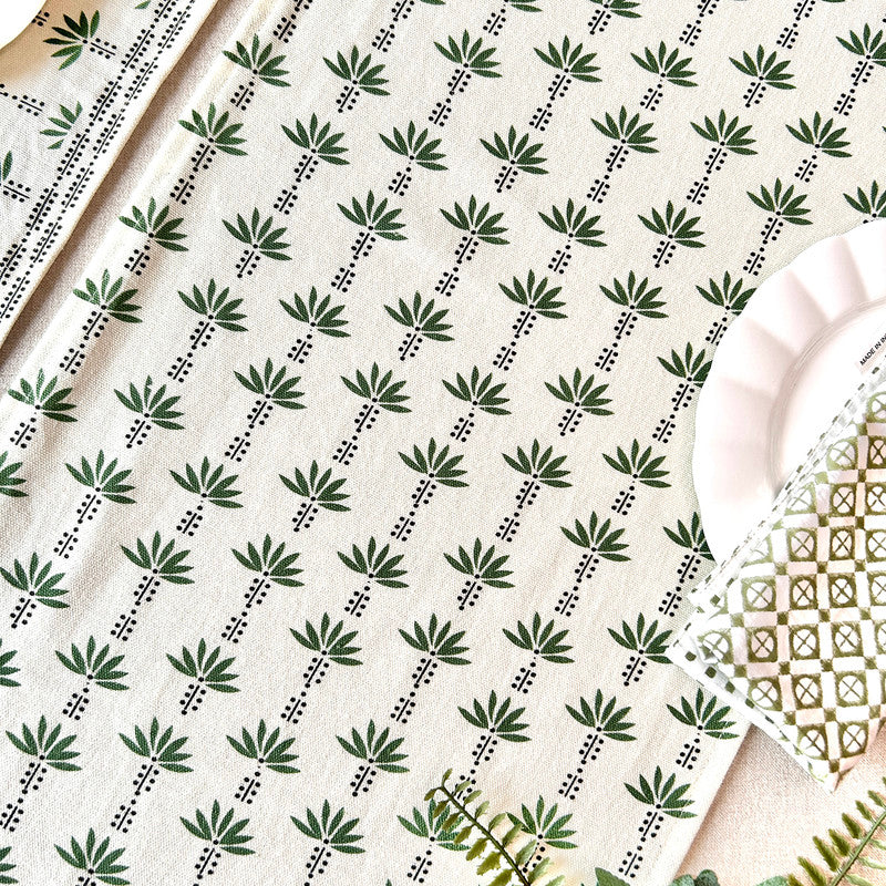 Cotton Printed Table Runner | Multicolour | 183 x 35 cm、mySite、camillekostekn