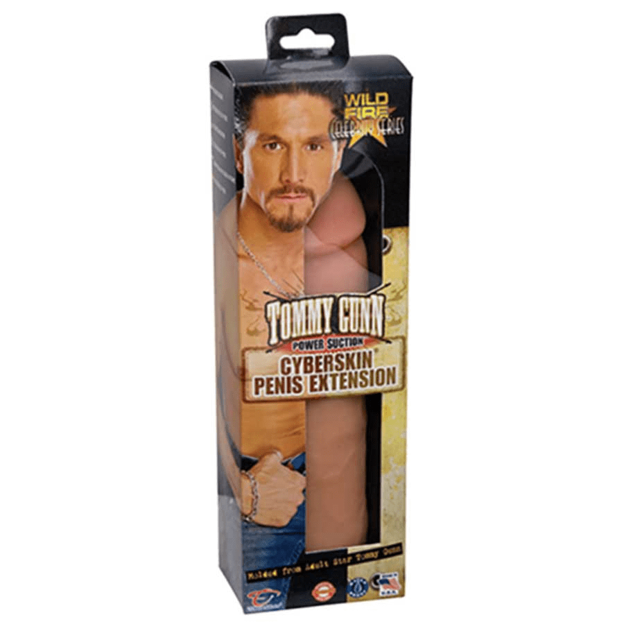 Tommy Gunn Penis Extension Sleeve Tan CyberSkin Cock Sheath 8.5 Inch、mySite、bottomscart