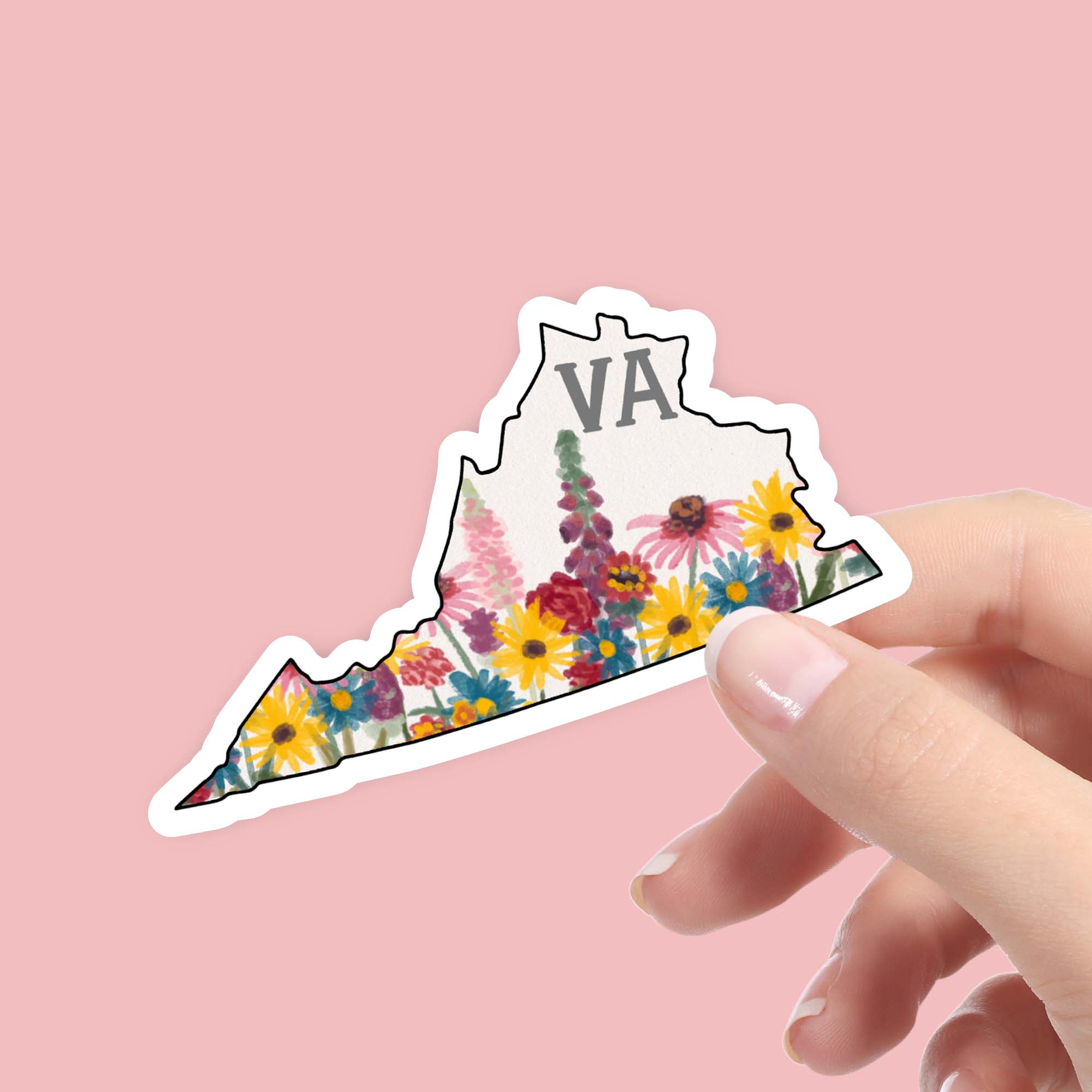  Virginia Painterly Pattern Sticker、mySite、ghnorth