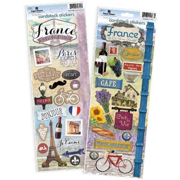  Scrapbook Stickers - France Value Pack、mySite、ghnorth