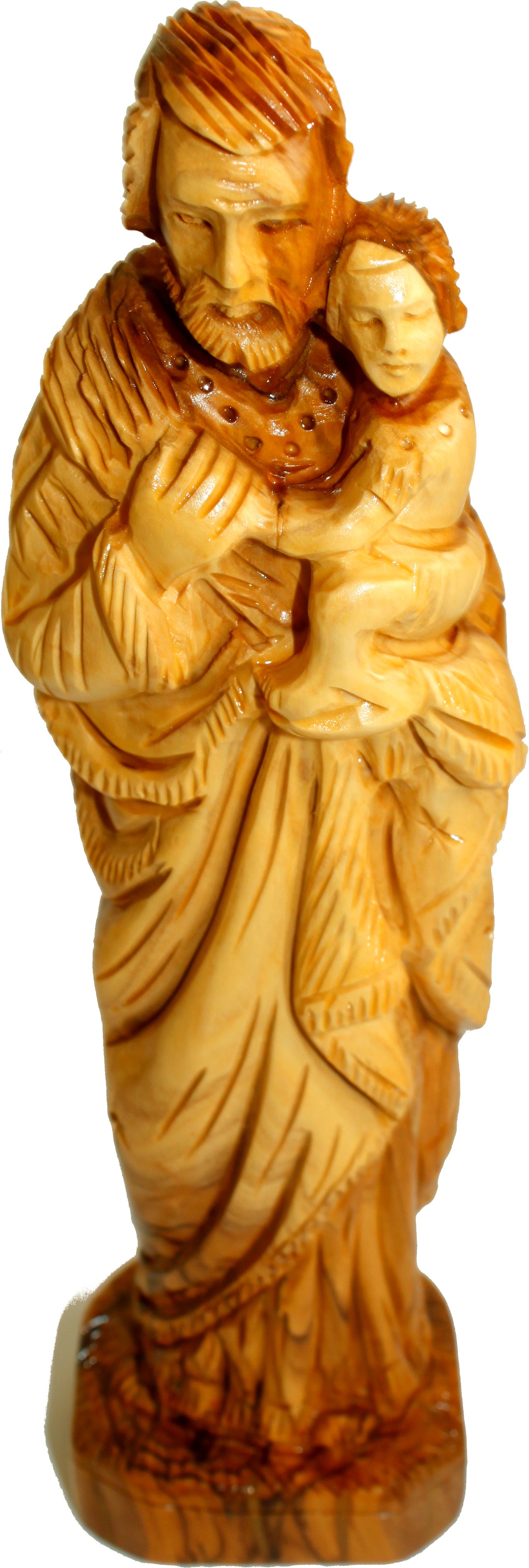 St. Joseph - Grade A Olive wood hand carved figure from Bethlehem (10.75 inches tall)、mySite、topwebapps