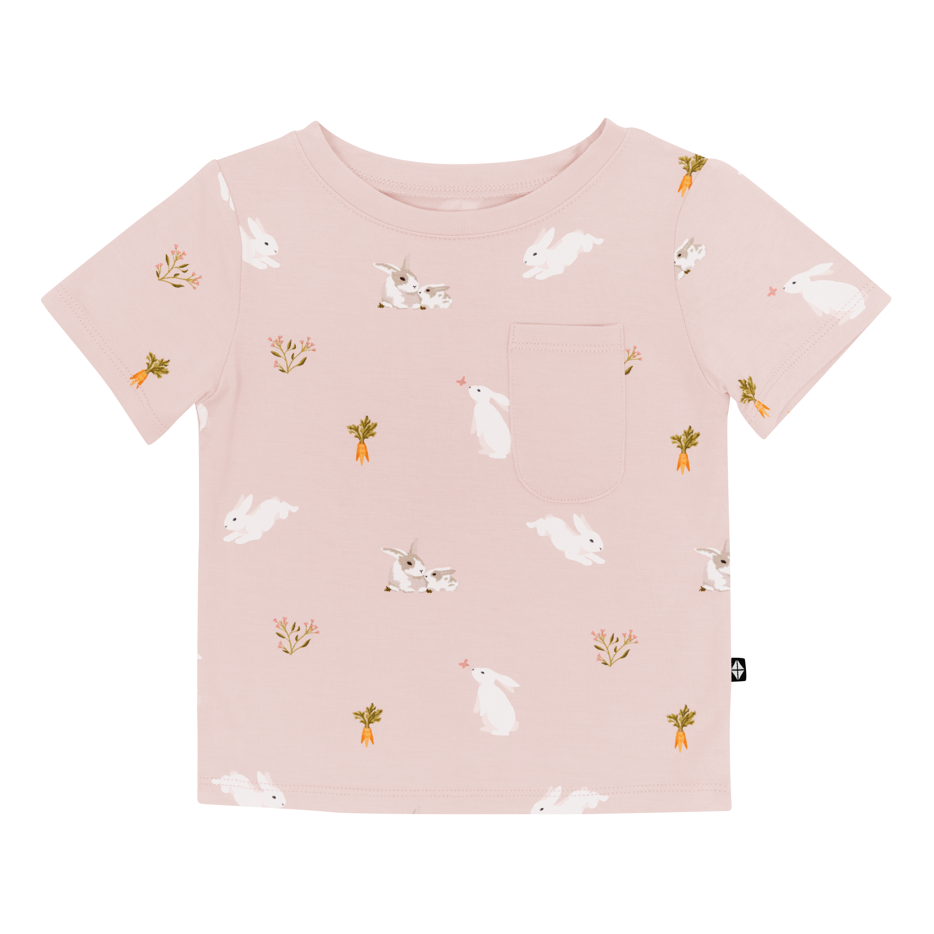  Toddler Crew Neck Tee in Blush Rabbit、mySite、layawaytickets