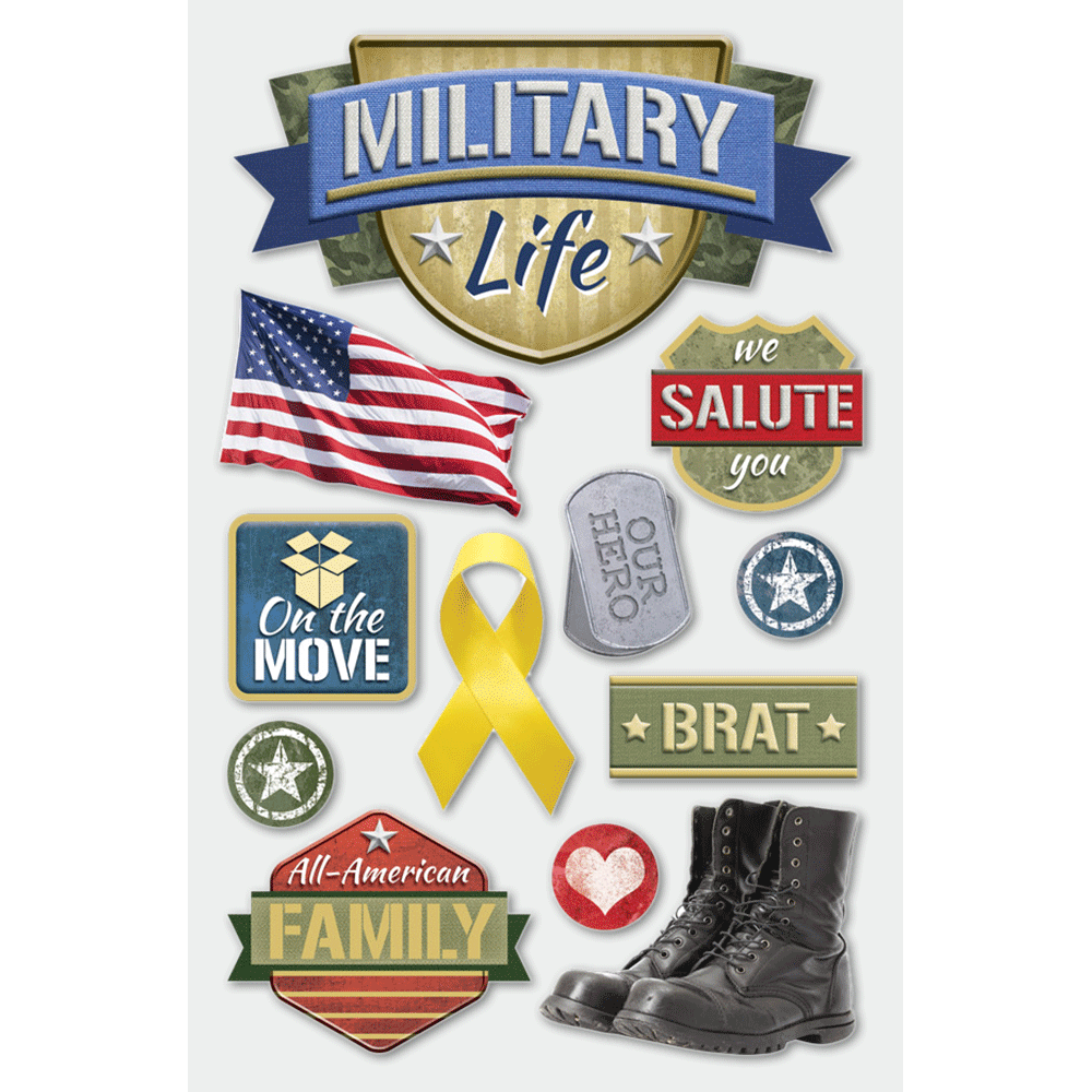  Military Life 3-D Stickers、mySite、ghnorth