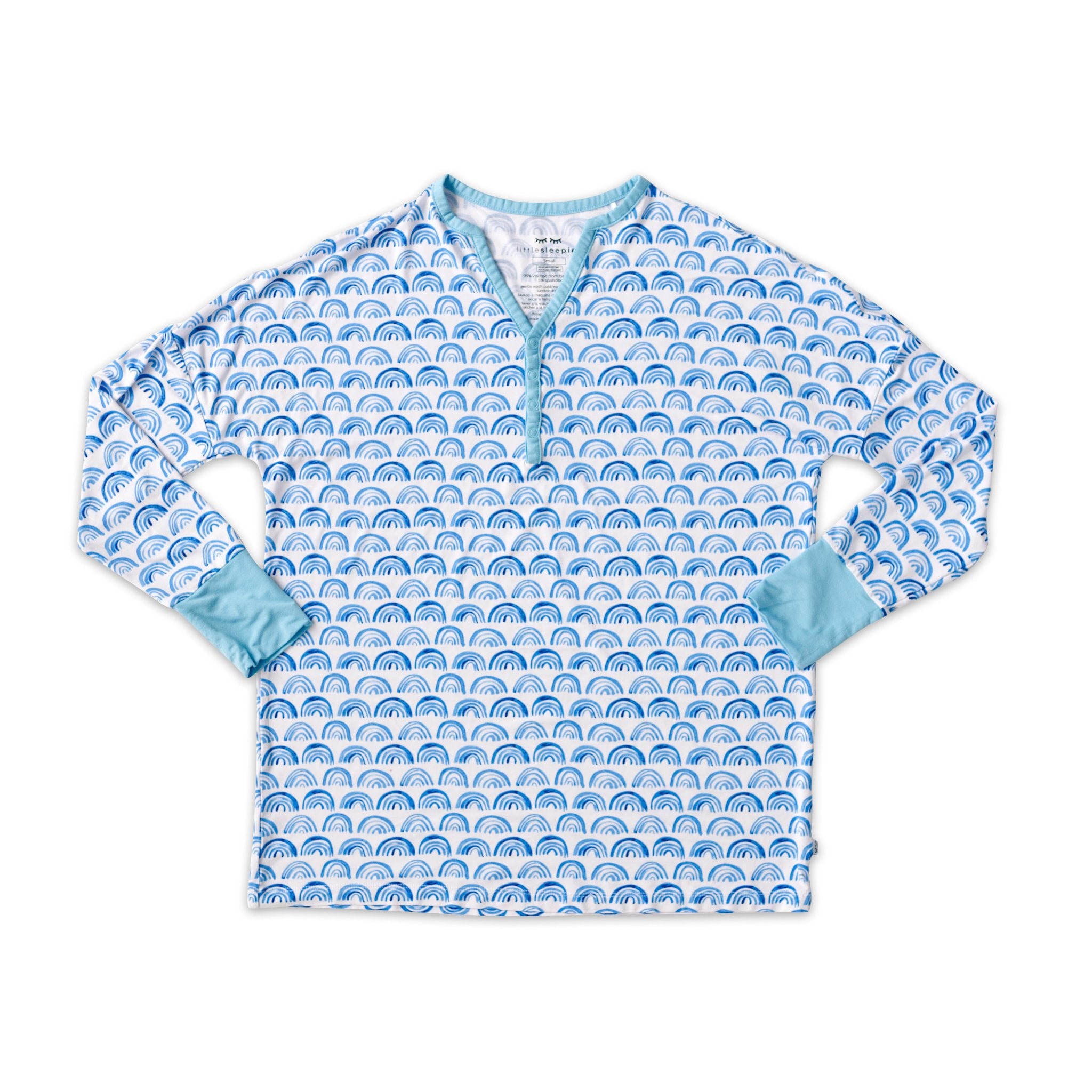  Blue Rainbows Women's Pajama Top、mySite、layawaytickets