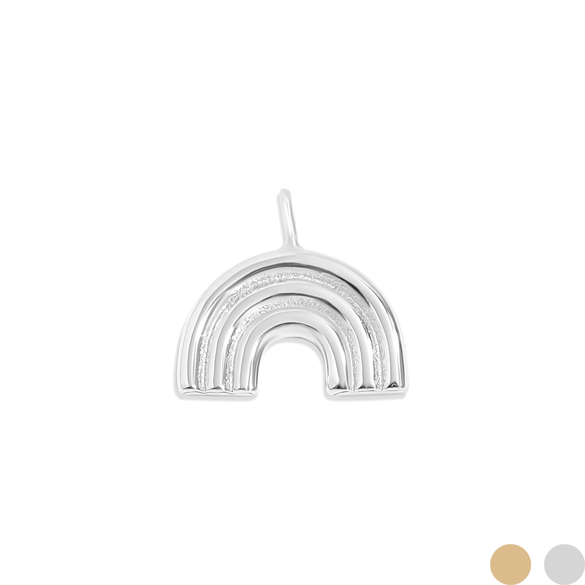 .925 Sterling Silver Rainbow Charm for Permanent Jewelry / PMJ1026、mySite、dreamappss