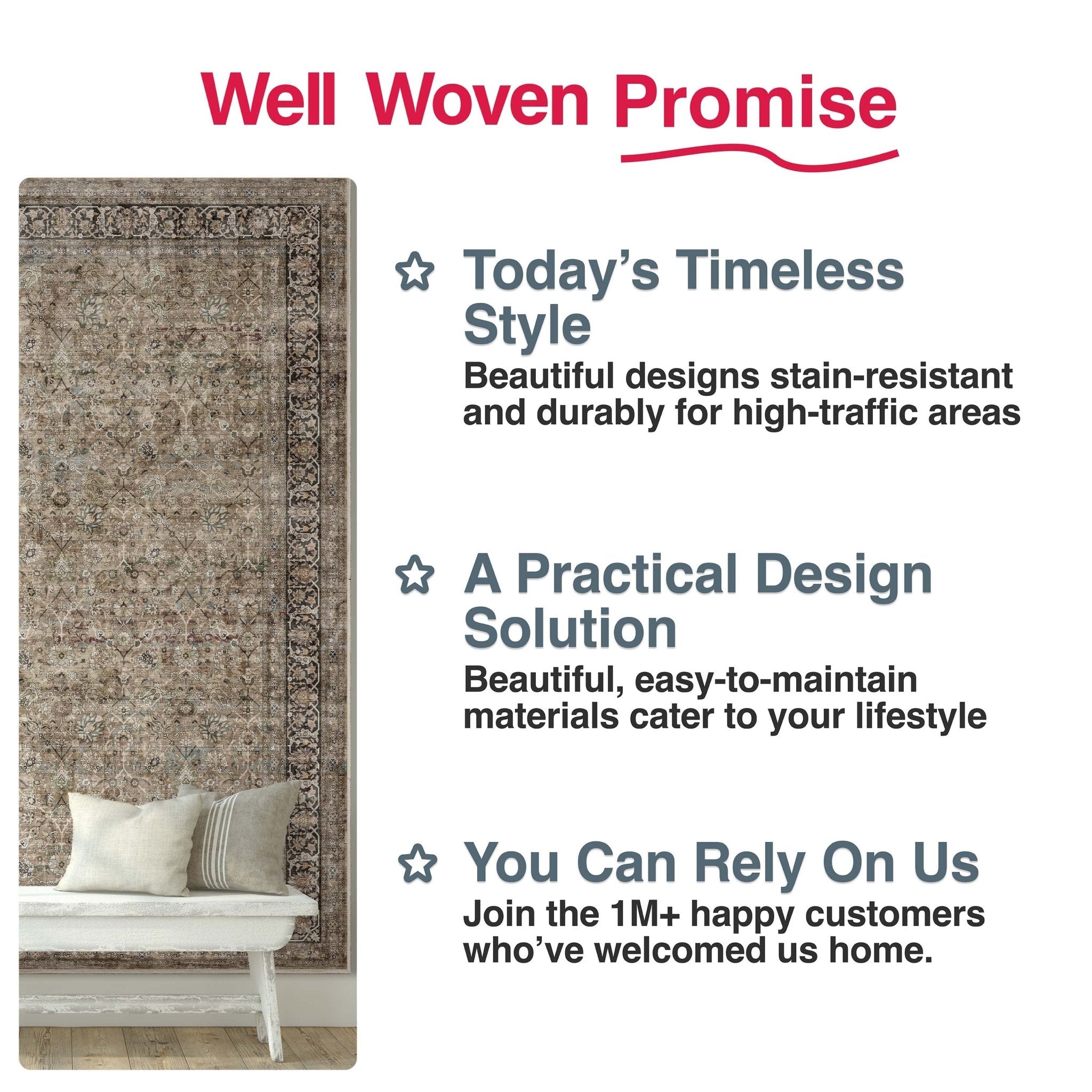 Delphine Vintage Persian Oriental Flat-Weave Rug、mySite、gigharbornorthrealestate