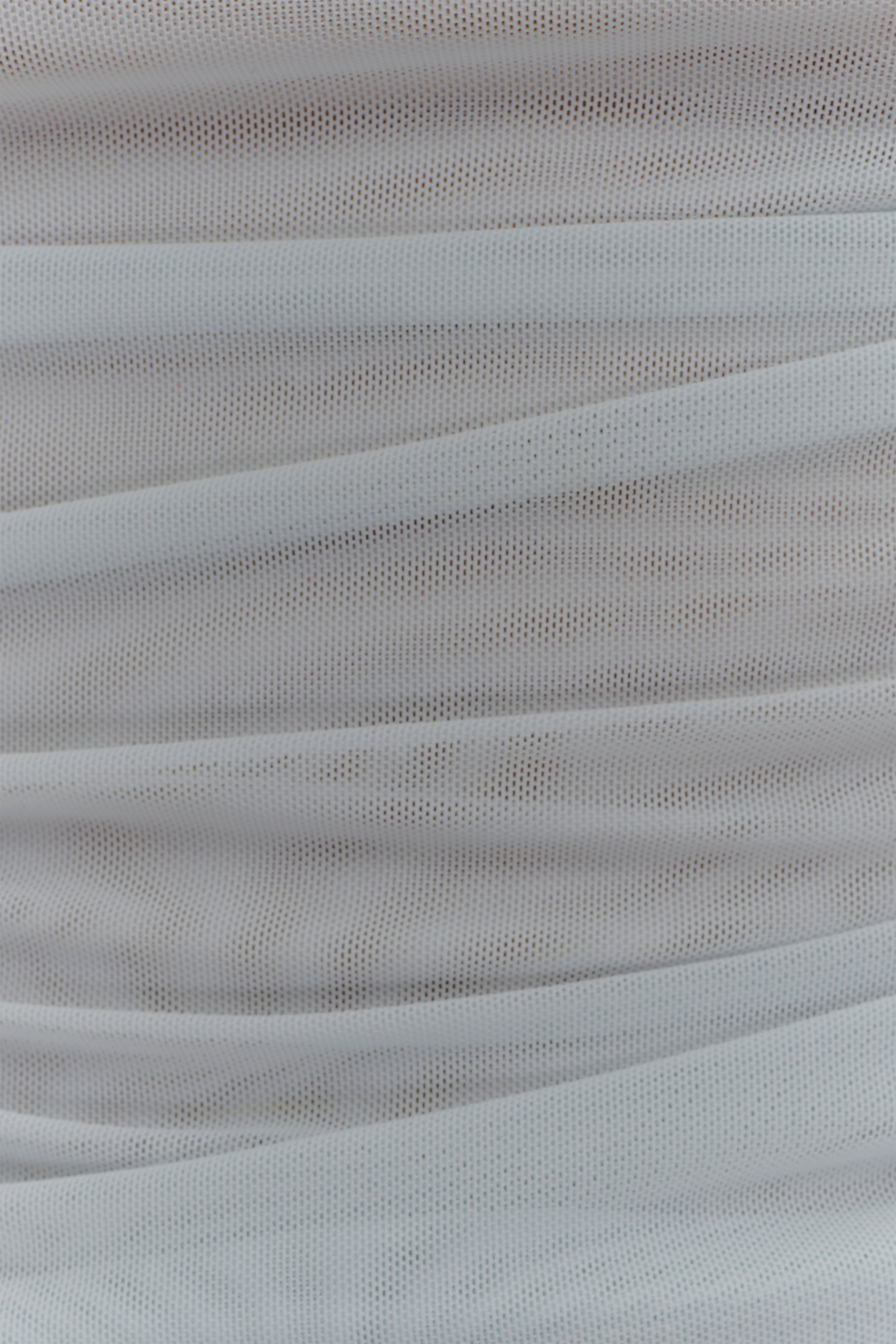 Brooklyn Mesh Crop Top - Pale Blue、mySite、solidvoid