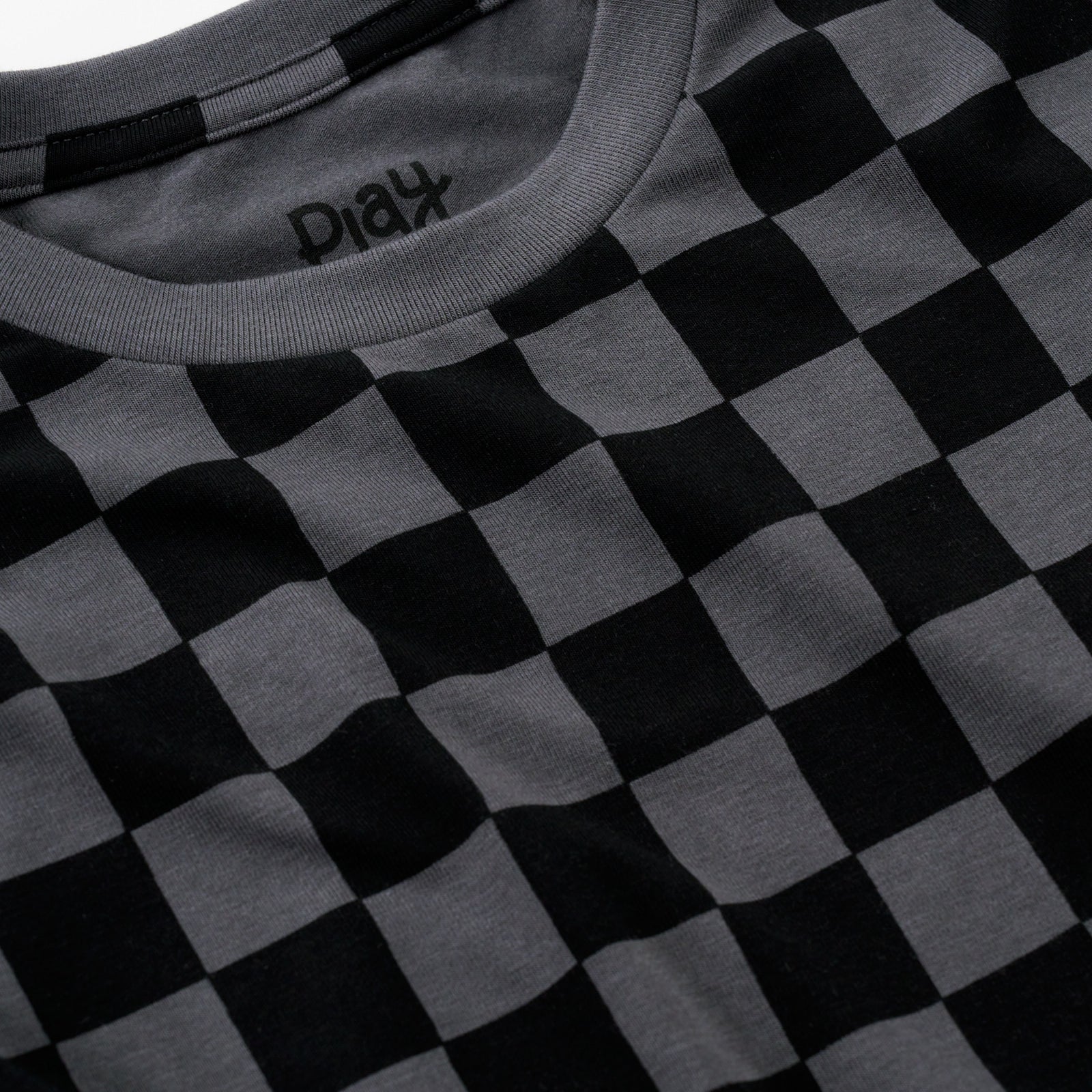 Monochrome Checks Short Sleeve Relaxed Tee、mySite、g9winljtr
