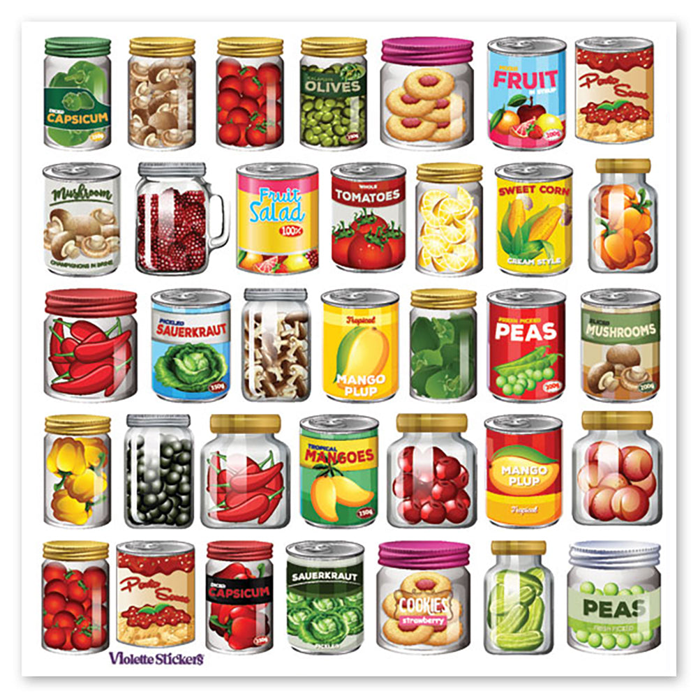  Cans and Jars Stickers、mySite、ghnorth