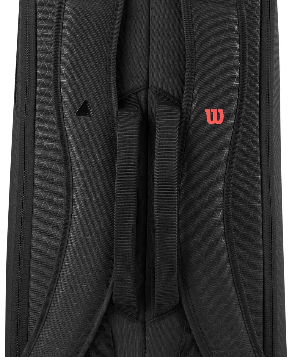 Wilson Clash v3 6 Pack Racquet Bag (Black/Infrared)