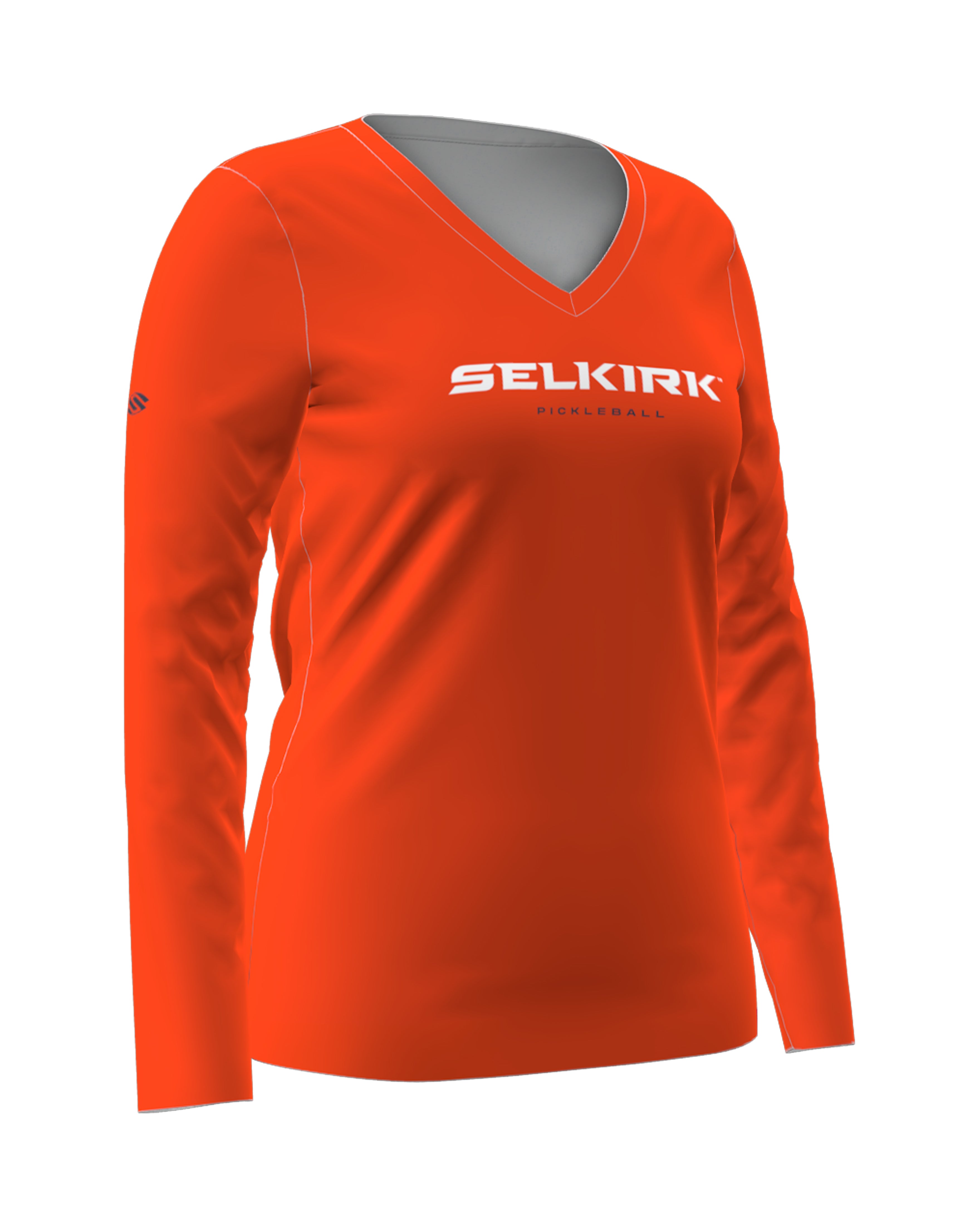 Women's Symmetrix Long Sleeve V-Neck Tee、mySite、noshort