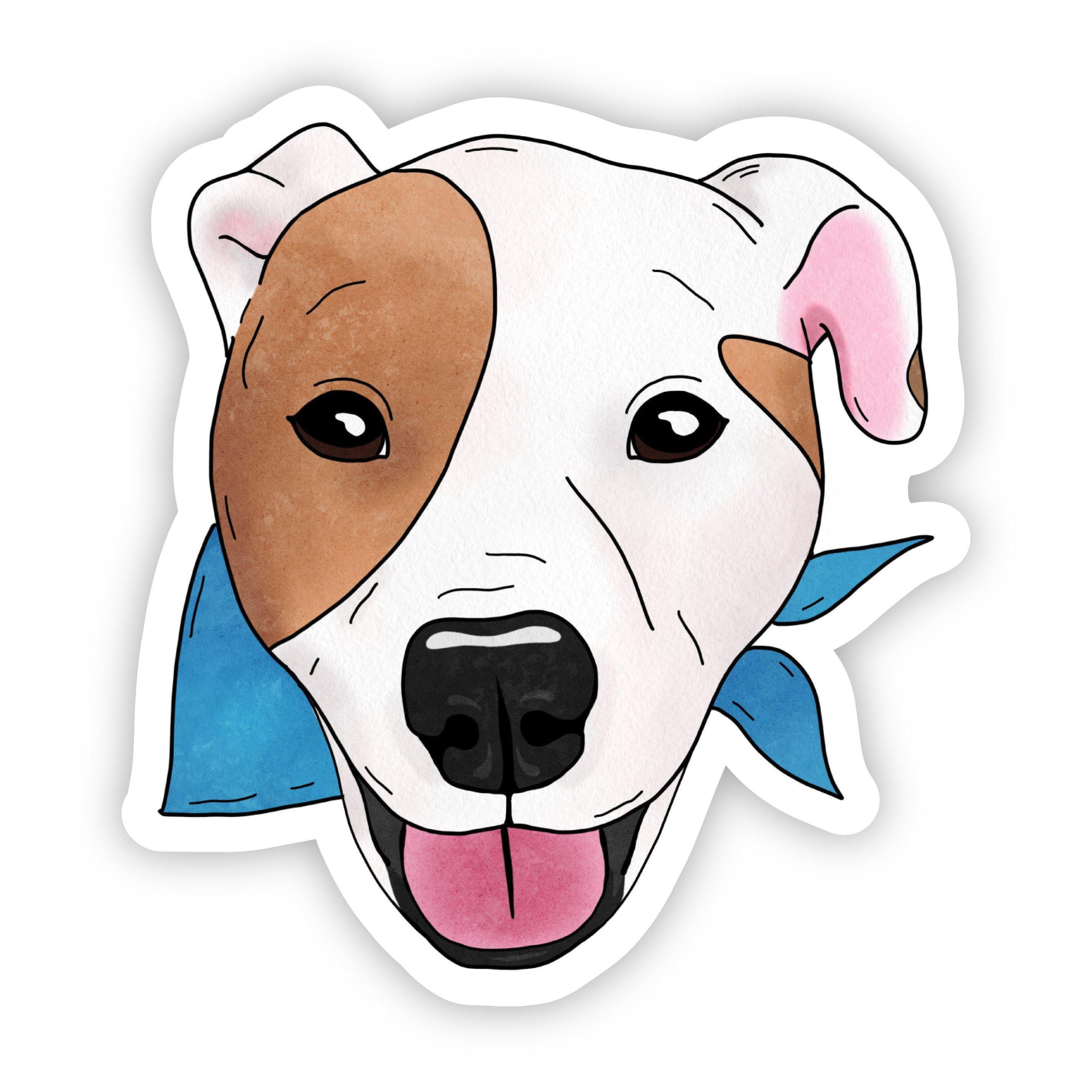  Dog With Blue Bandana Sticker、mySite、elrpsem3k