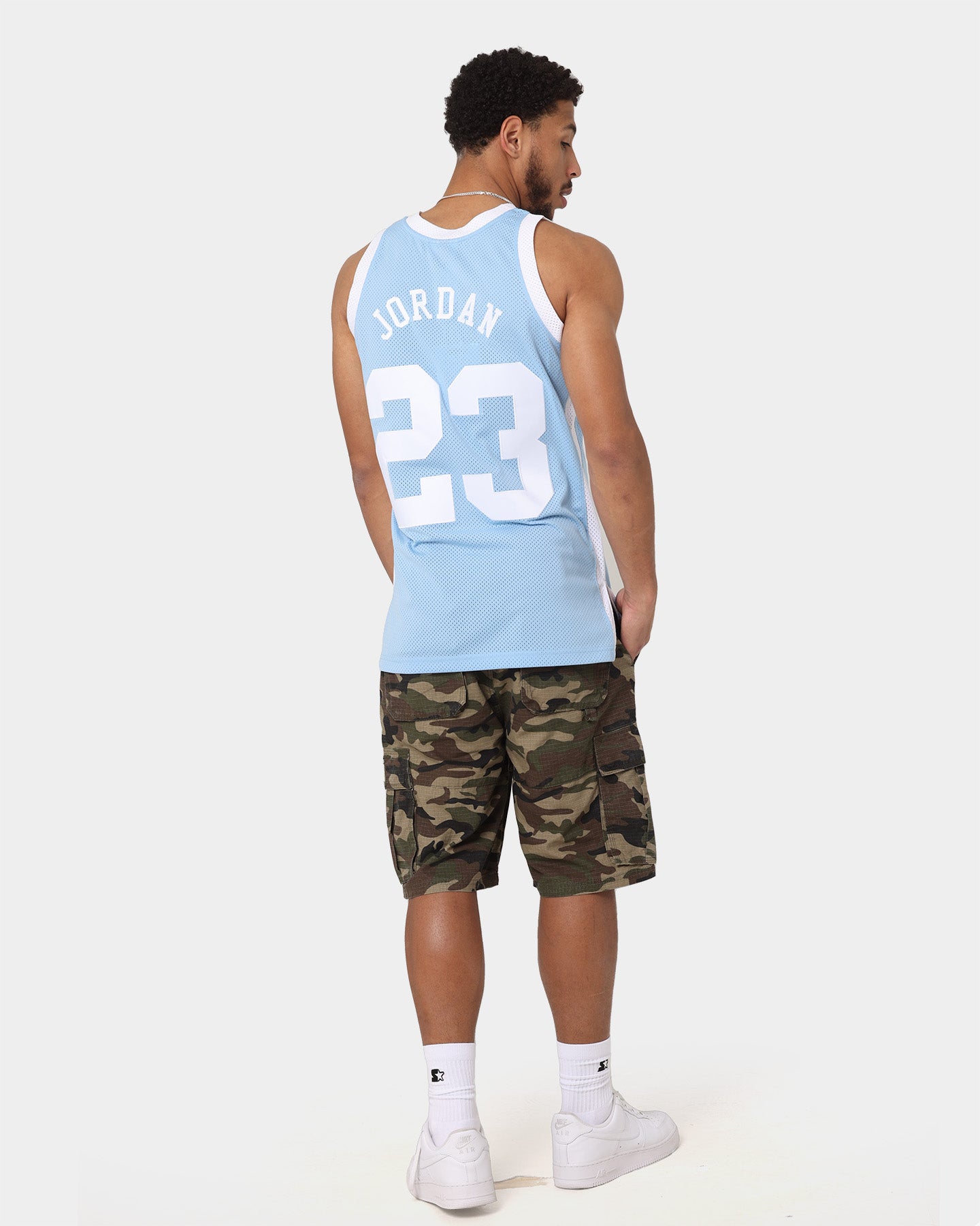 Mitchell & Ness Michael Jordan University of North Carolina Tar Heels '83-'84 Authentic Jersey Light Blue、mySite、zt4zffjzw