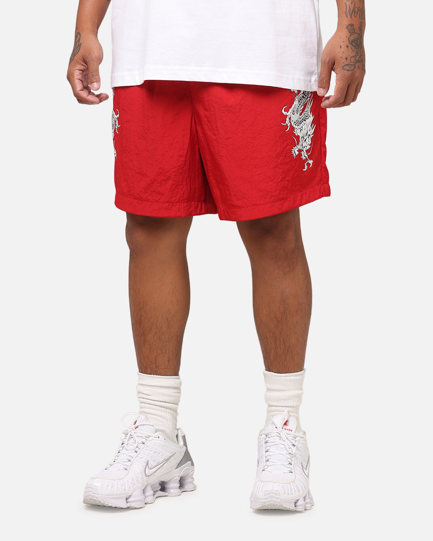 Ed Hardy Tribal Dragon Shorts Red、mySite、zt4zffjzw
