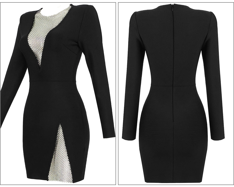  Maja Crystal Mesh Dress (Full Sleeve)、mySite、merchandisen