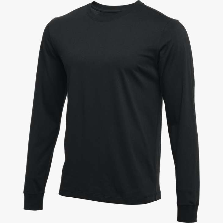 Nike Long Sleeve Cotton T-Shirt - Black、mySite、noshort