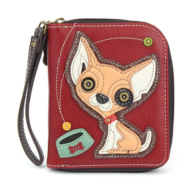 Chala Dog Zip Around Wallets-Carry your cards in dog gone good style!*、mySite、g9winljtr