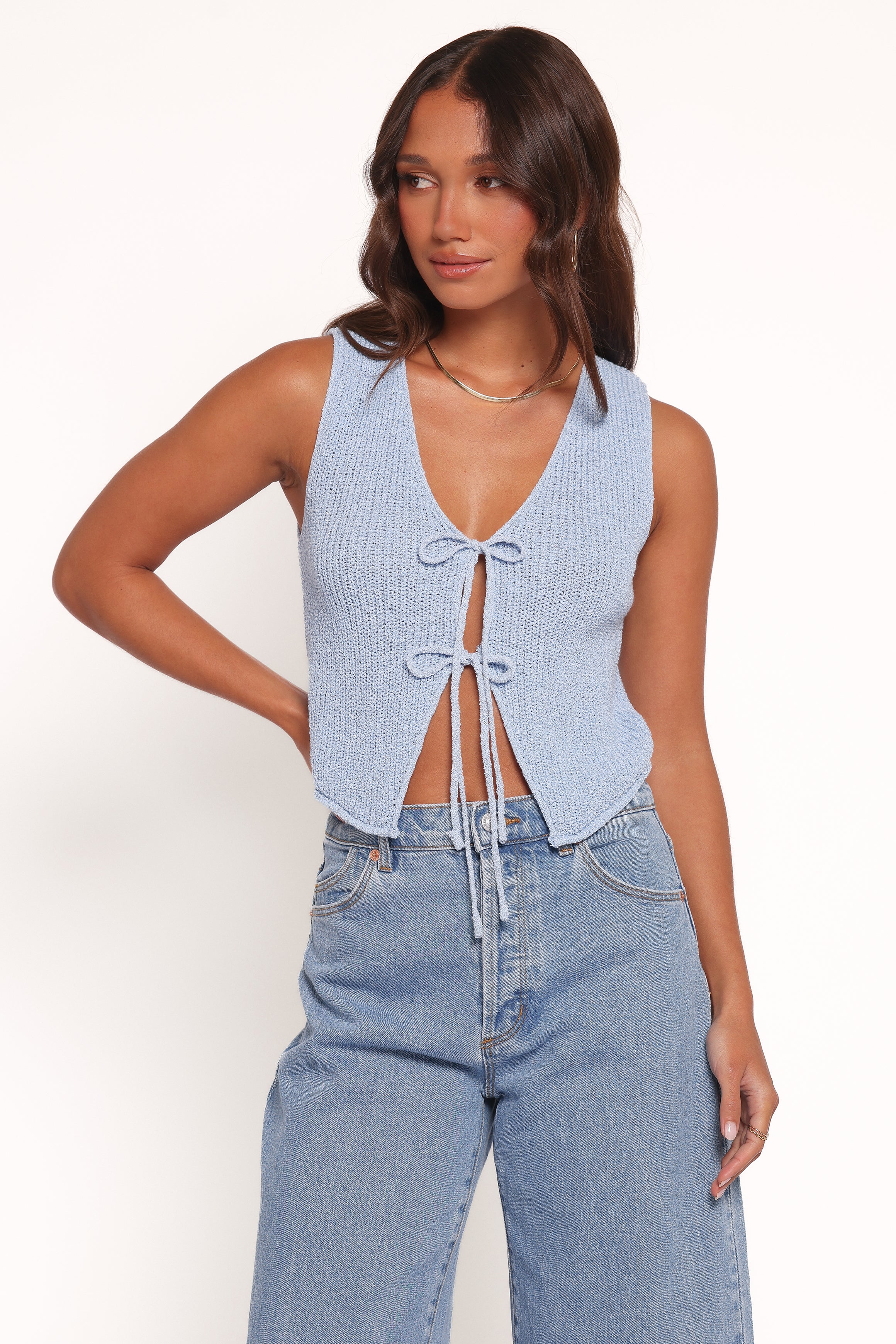  Kendall Knit Top - Light Blue、mySite、sugarbowlscore