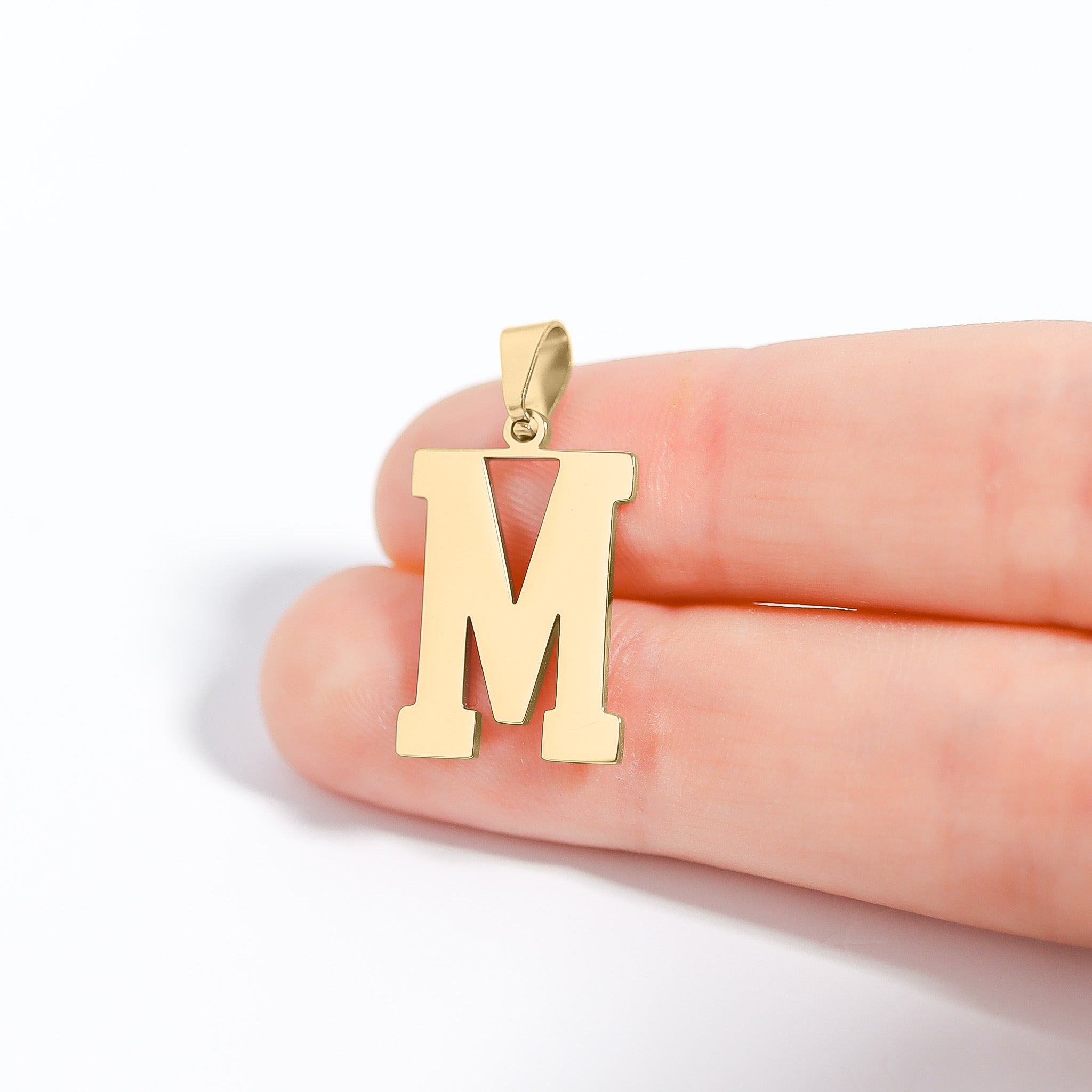 18K Gold PVD Stainless Steel Sports Letter Pendant / PDS0004、mySite、dreamappss