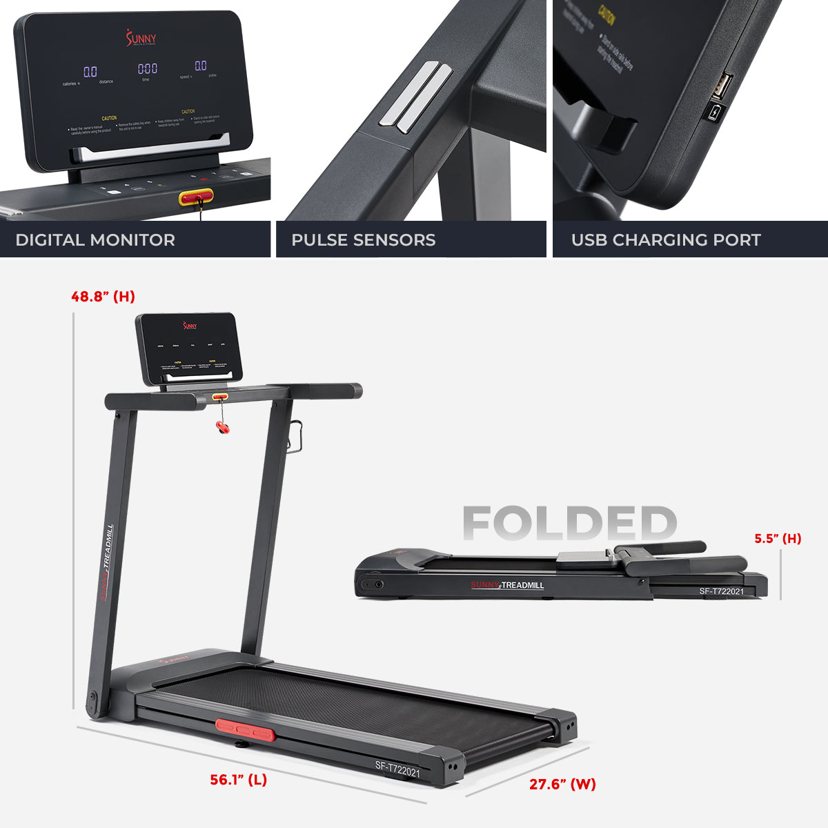  Slim Interactive Smart Foldable Treadmill、mySite、ghnorth