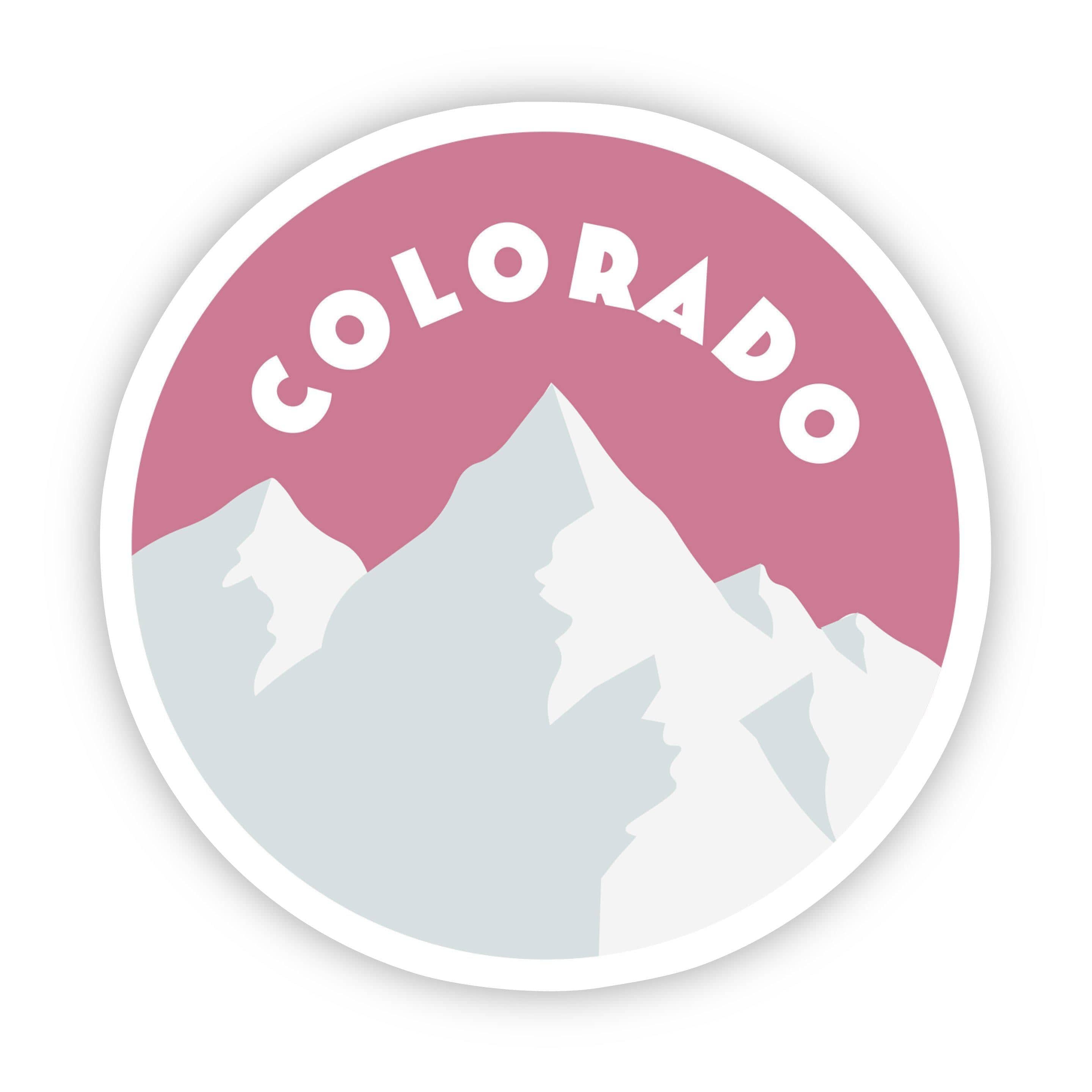  Colorado Pink Mountains Sticker、mySite、elrpsem3k