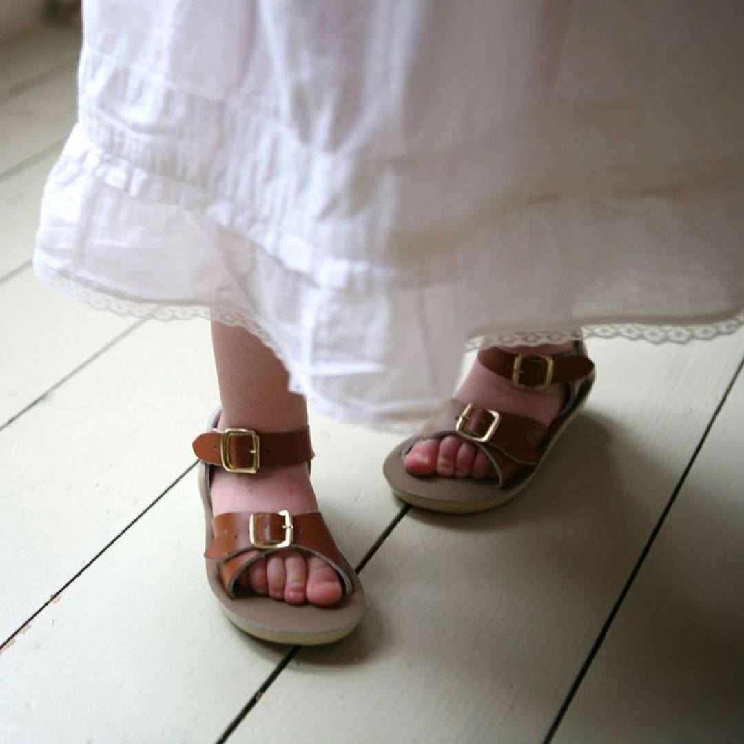  Salt-Water Sun-San Kid's Sandals - Surfer - Tan、mySite、merchandisen
