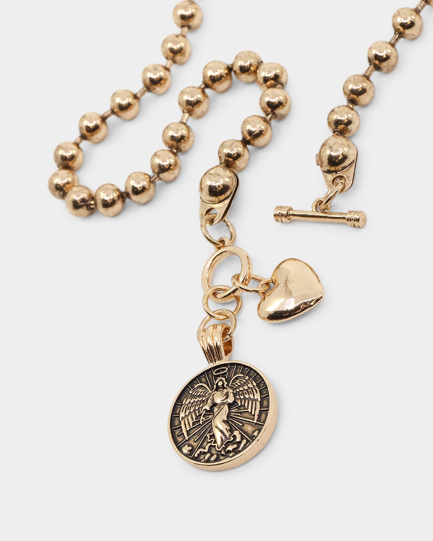 Wild For The Weekend Arkangel T-Bar Necklace Gold、mySite、zt4zffjzw