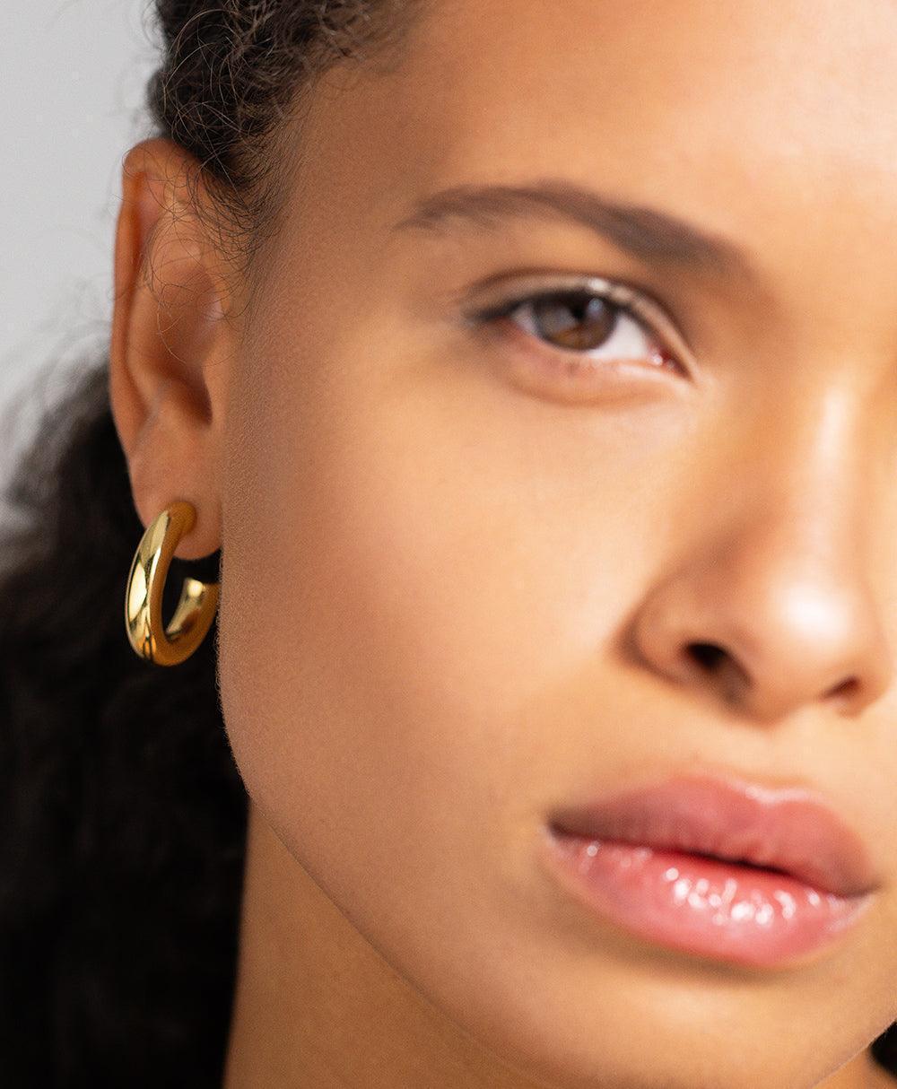  Viveca Bold Creole 18ct Gold Plated