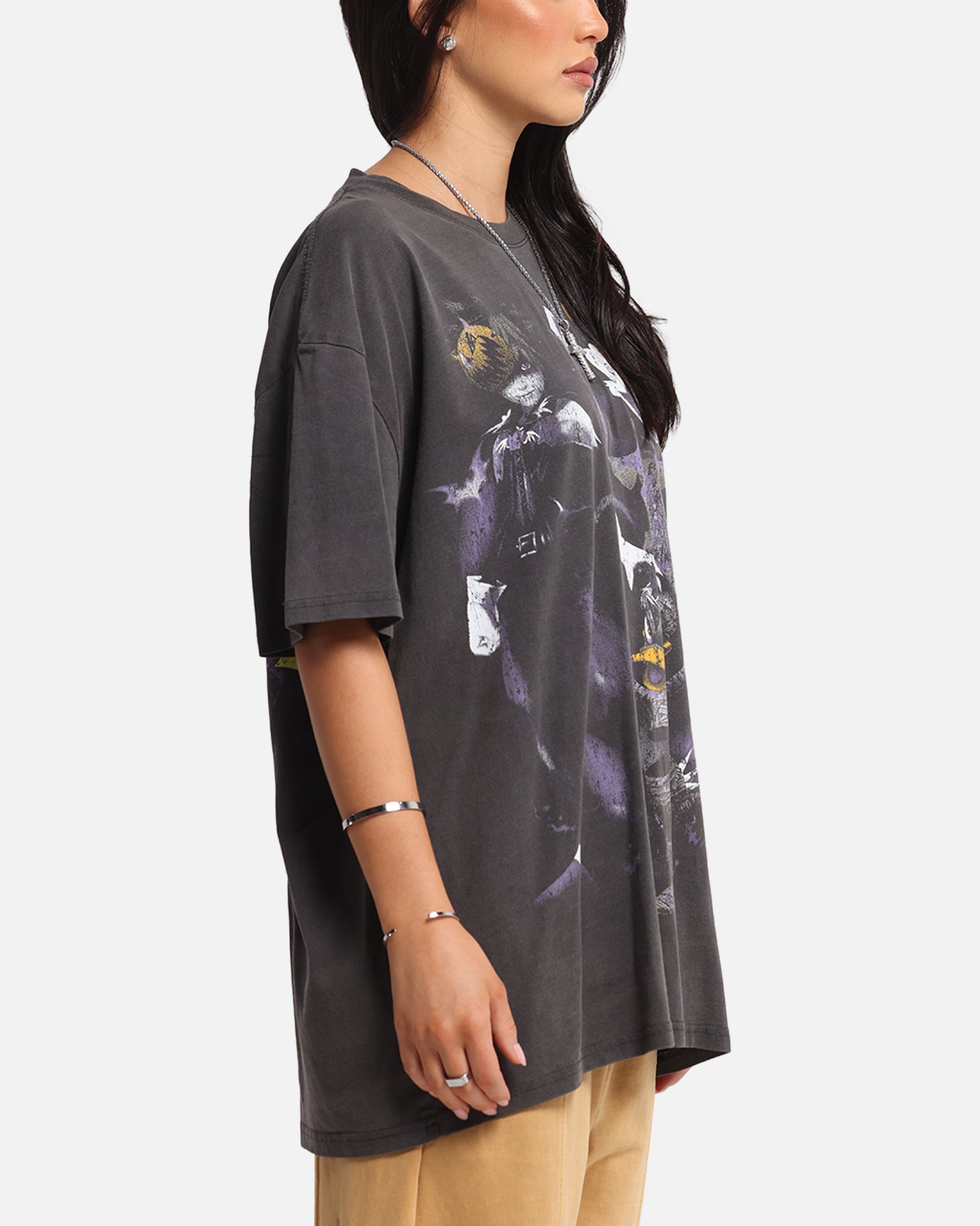 Goat Crew Disney Kingdom Hearts Halloween Town Heavy T-Shirt Black Wash、mySite、zt4zffjzw