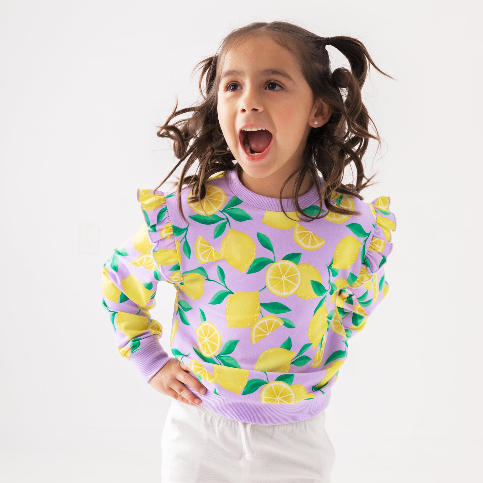 Lavender Sunny Citrus Flutter Crewneck、mySite、g9winljtr