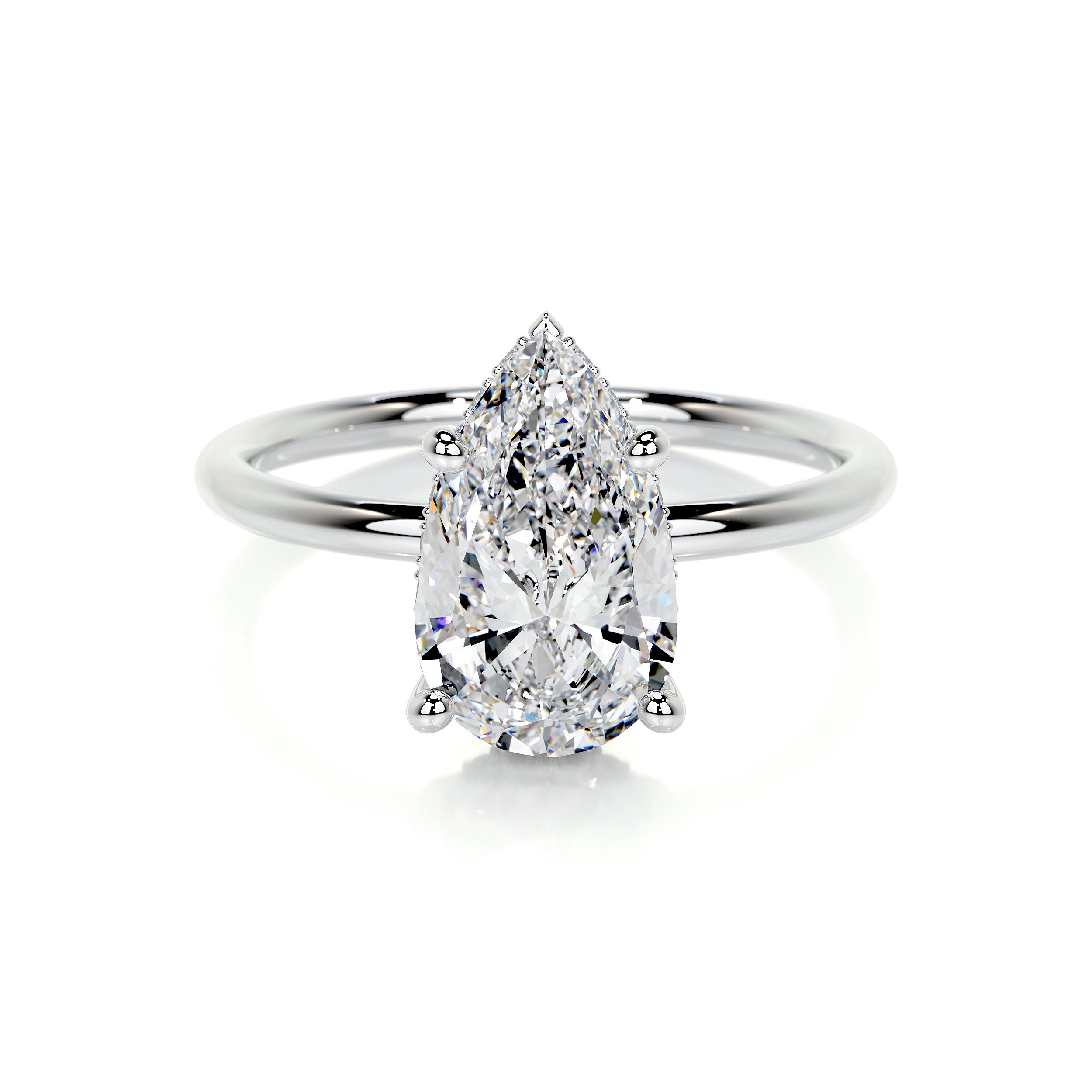 Willow Lab Grown Diamond Ring -18K White Gold、mySite、hinf8tx79