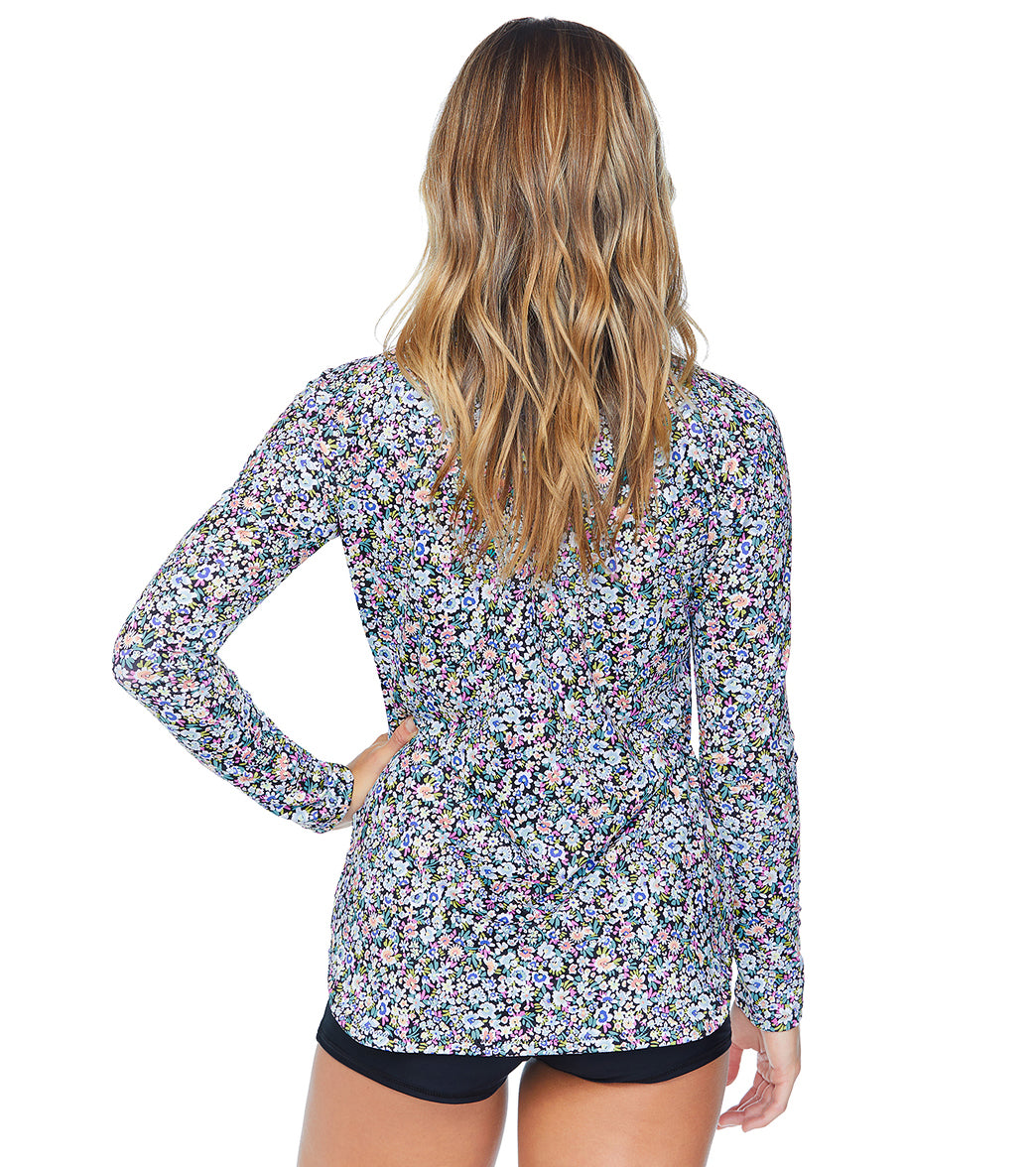 Raisins Women's Bolsa Chica Summertime Long Sleeve UPF 50 Rash Guard、mySite、noshort