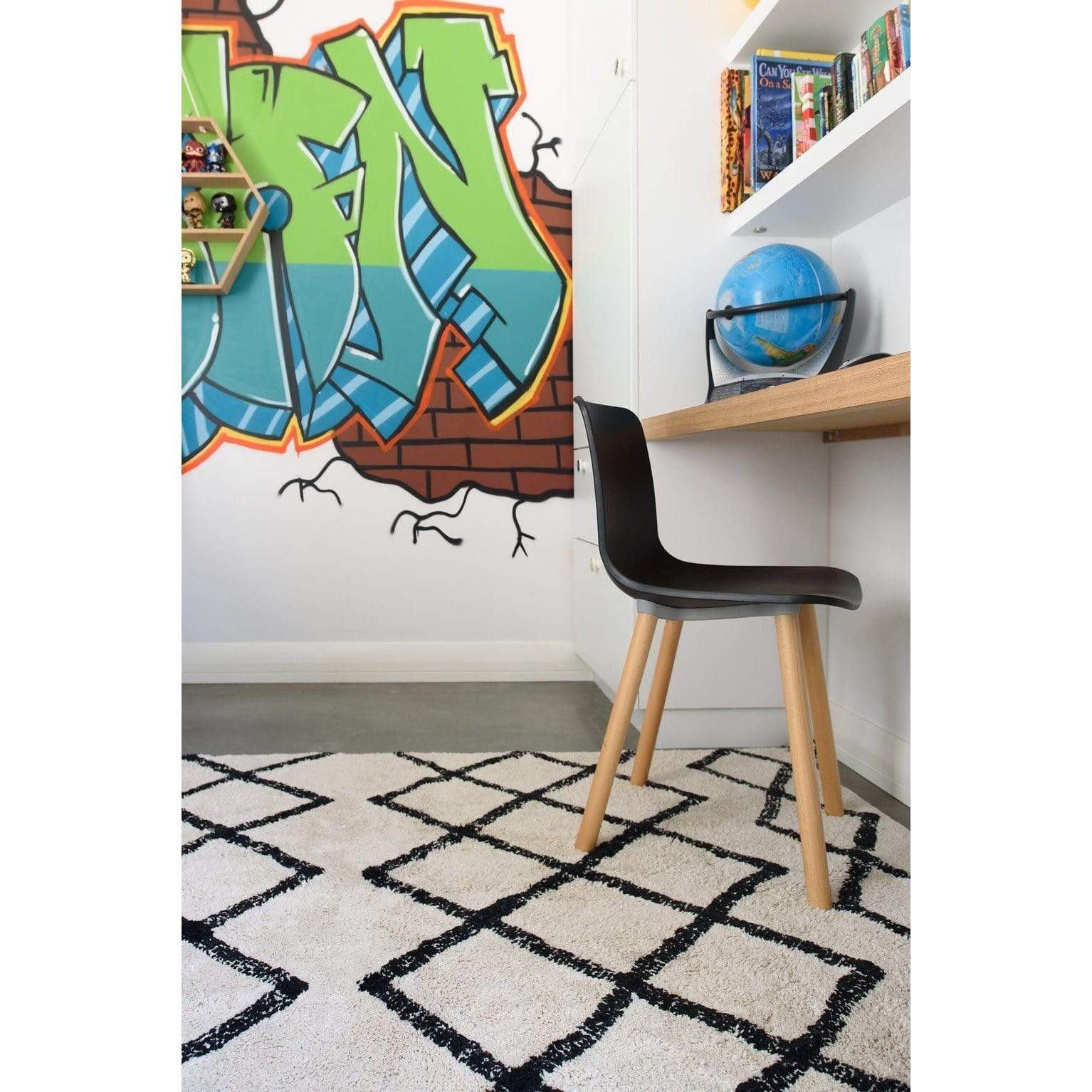 Cotton Berber Black Washable Area Rug、mySite、gigharbornorthrealestate