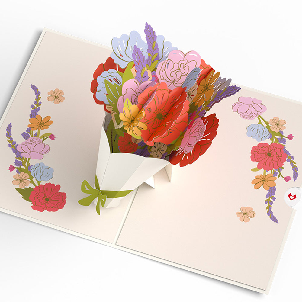 Thanks a Bunch Bouquet Pop-Up Card、mySite、solidvoid