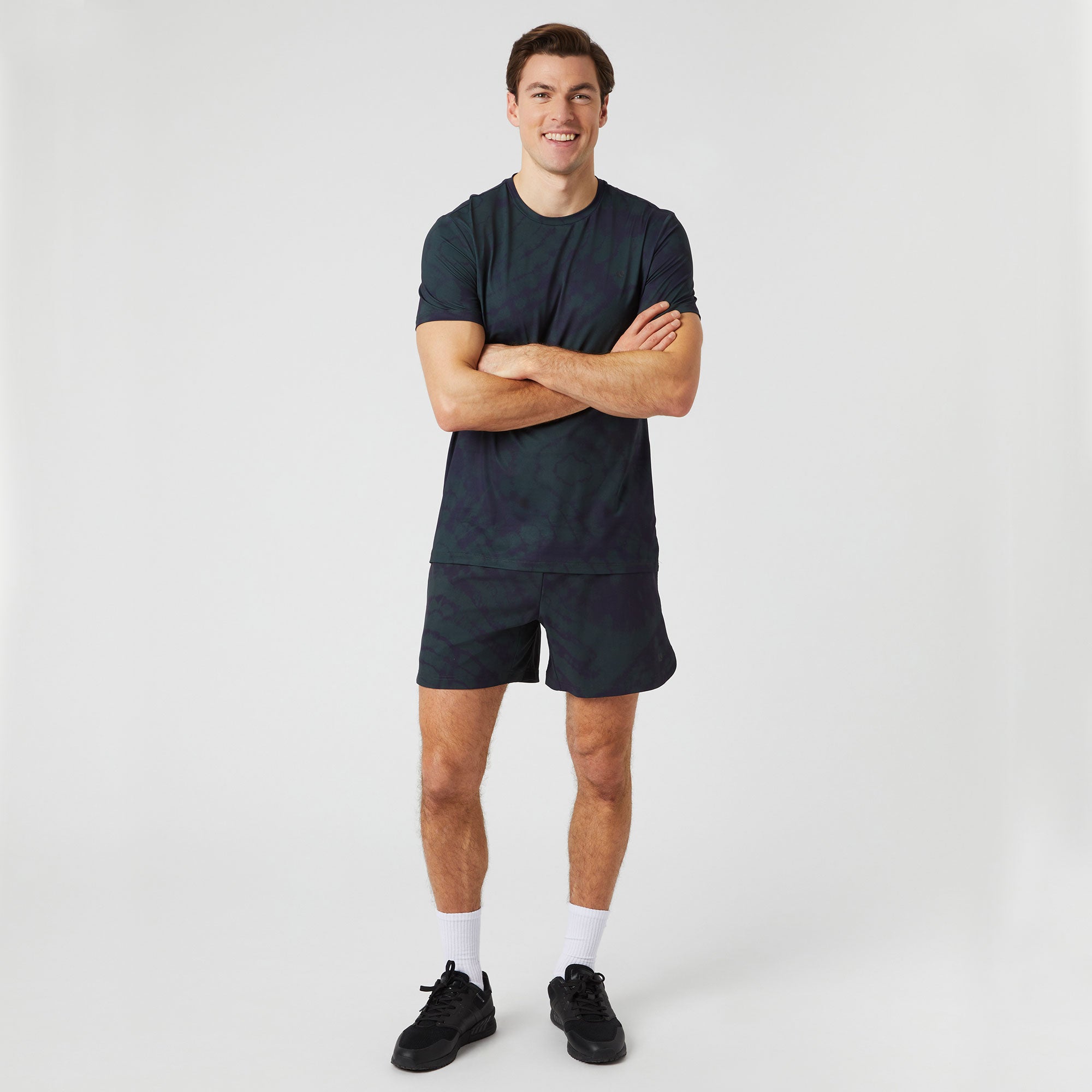 Bj枚rn Borg Ace Men's Tie Dye Tennis Shirt、mySite、neckold