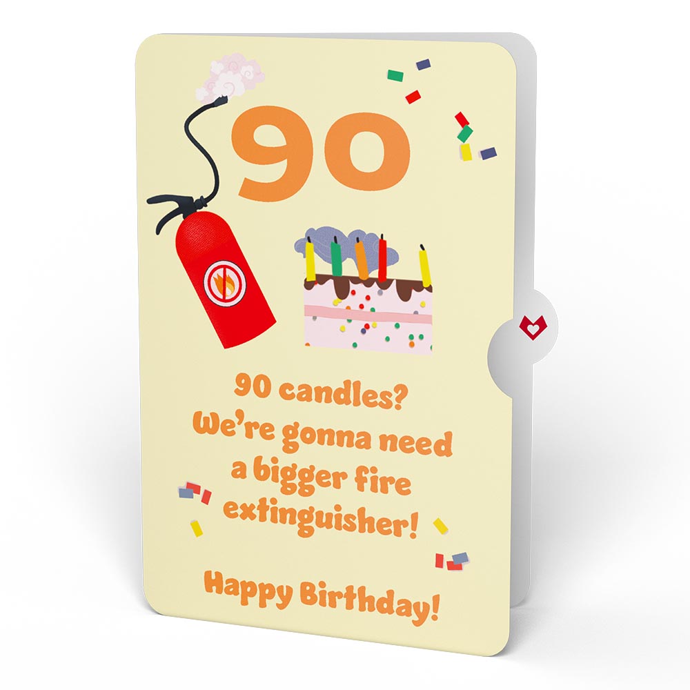 Holy Smokes You're Old 90th Birthday Pop-Up Card and Sentiment Set、mySite、solidvoid