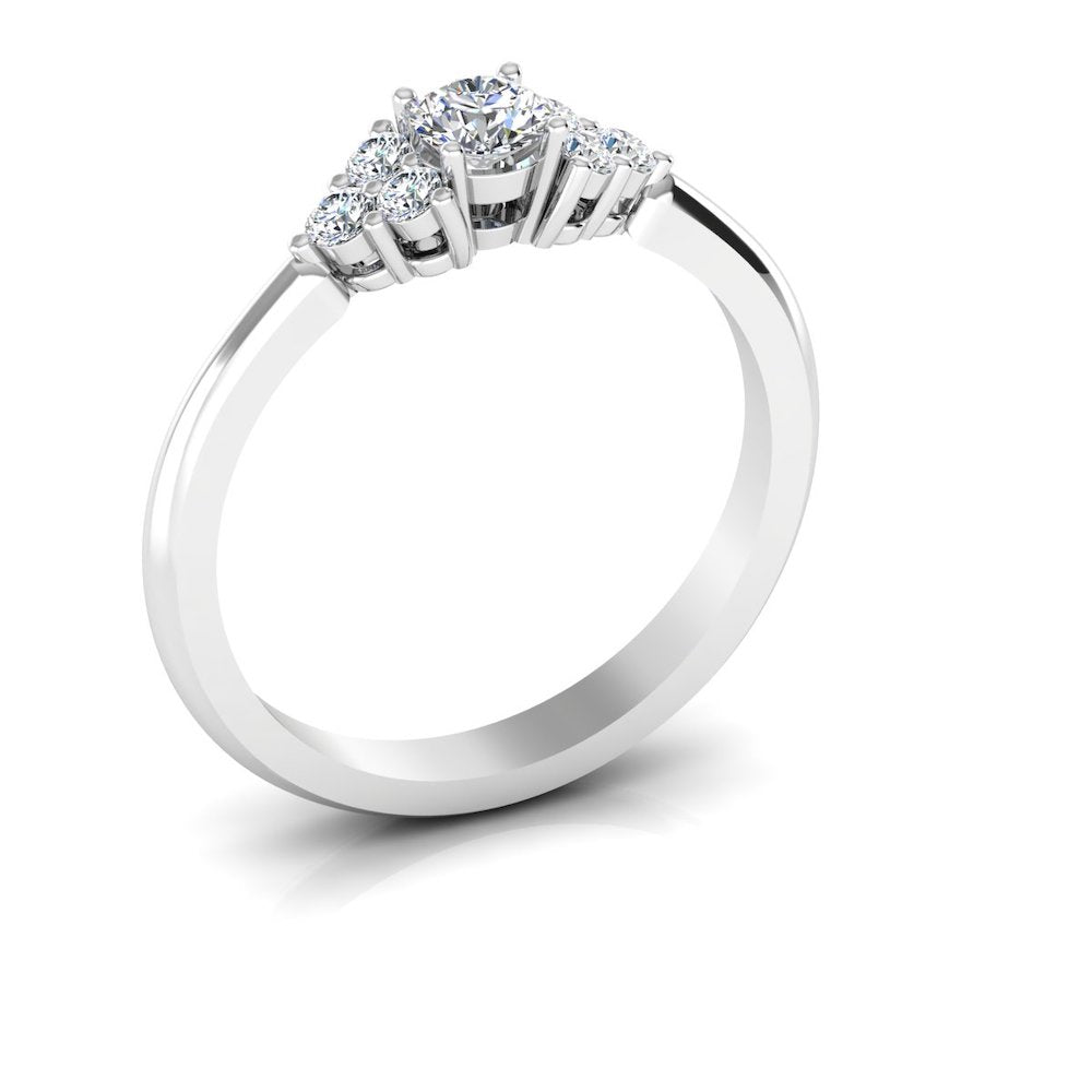 Round Cut Petite Moissanite Engagement Ring、mySite、hinf8tx79