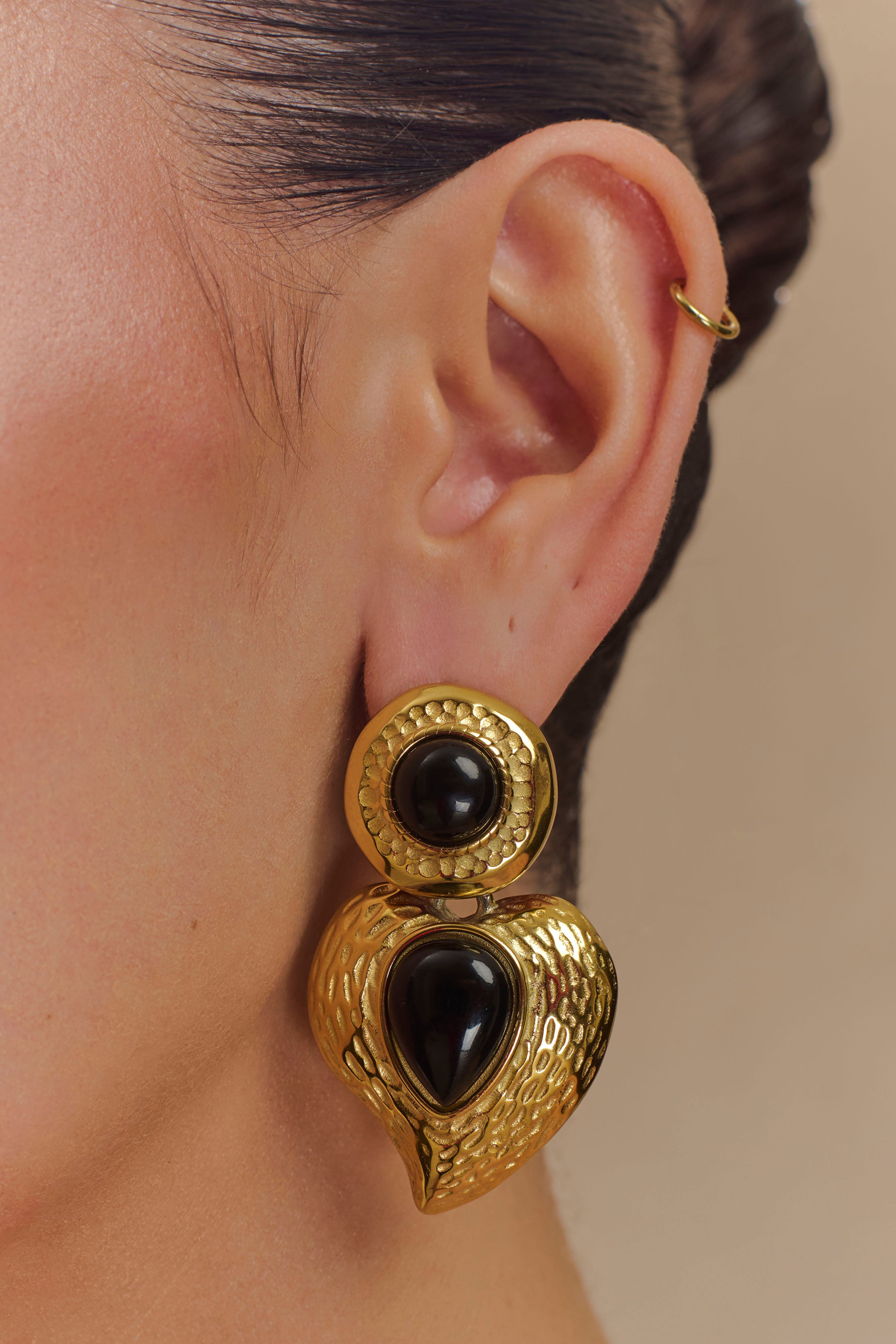 Lillian Vintage Drop Earrings - Gold、mySite、solidvoid