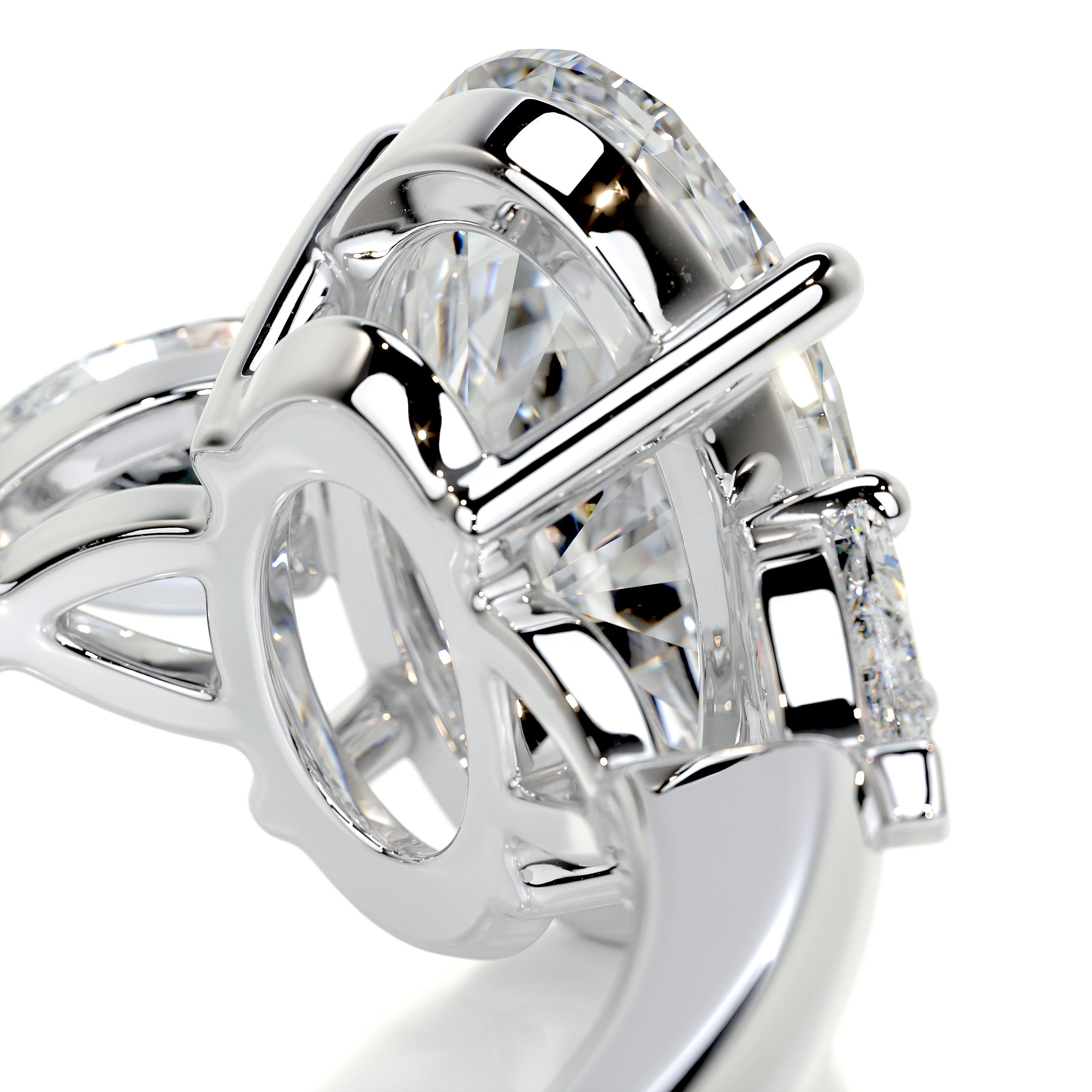 Kamala Diamond Engagement Ring -18K White Gold、mySite、hinf8tx79