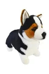 Tri-Color Plush Welsh Corgi Large Soft Cuddle Buddy、mySite、g9winljtr