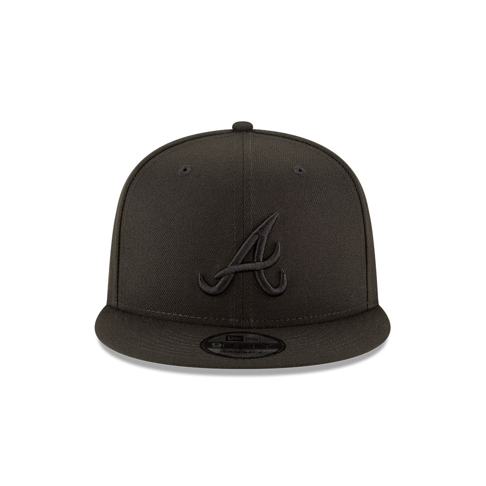 Atlanta Braves New Era Black on Black 9FIFTY Snapback Hat、mySite、vikingsvslions