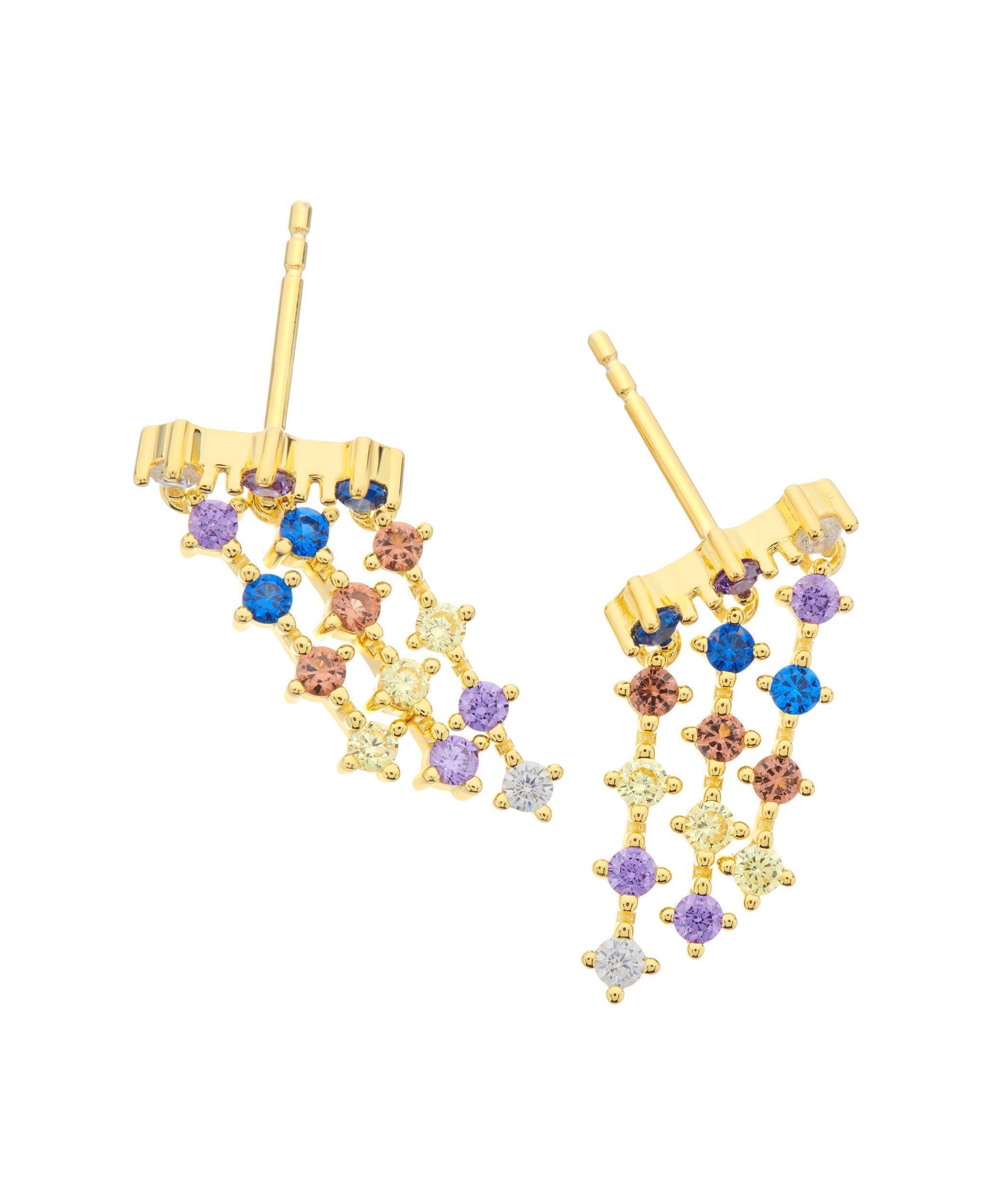 Mila Earrings Multi 18ct Gold Plated、mySite、botmansion