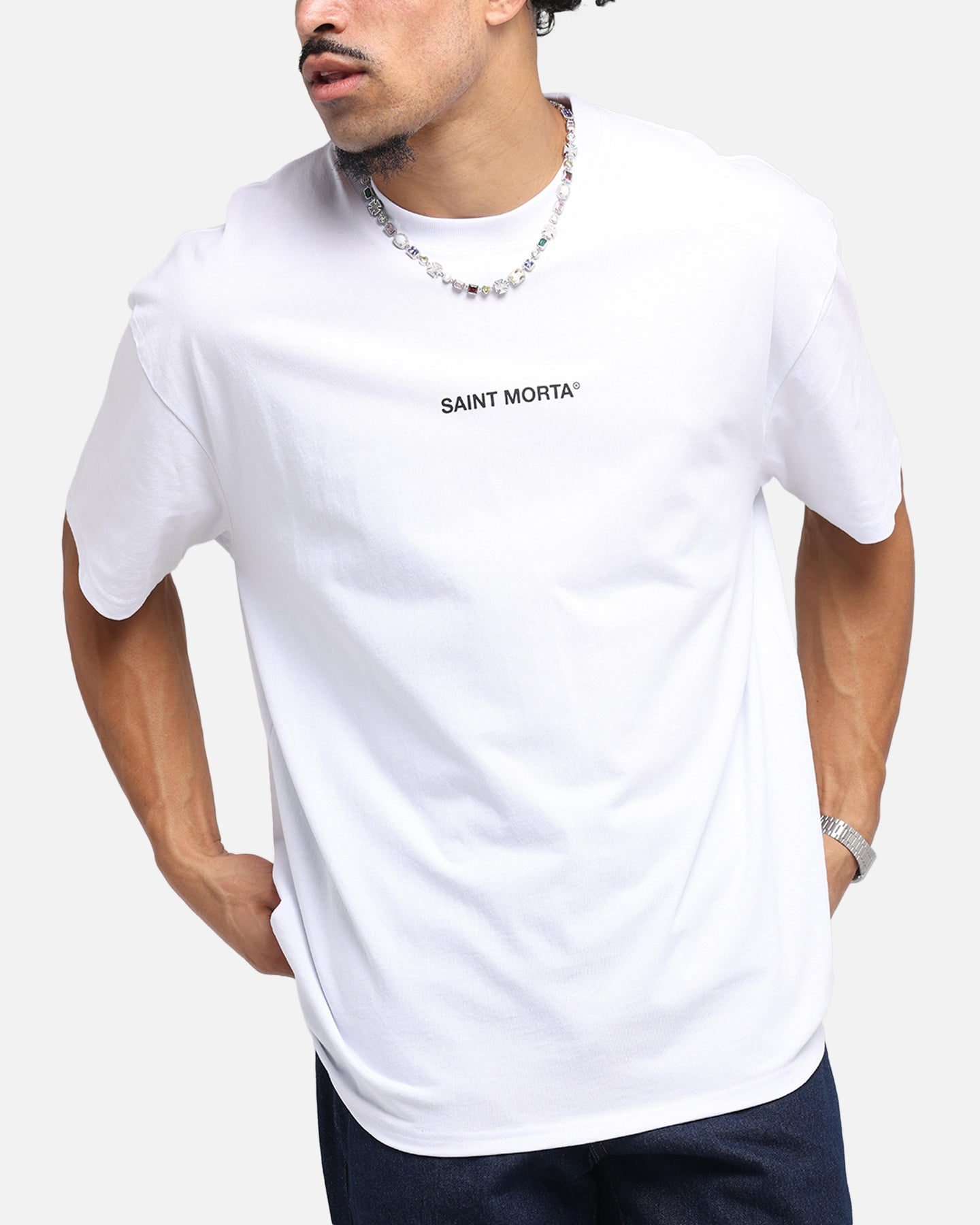 Saint Morta Lover Club Boxy T-Shirt White、mySite、zt4zffjzw