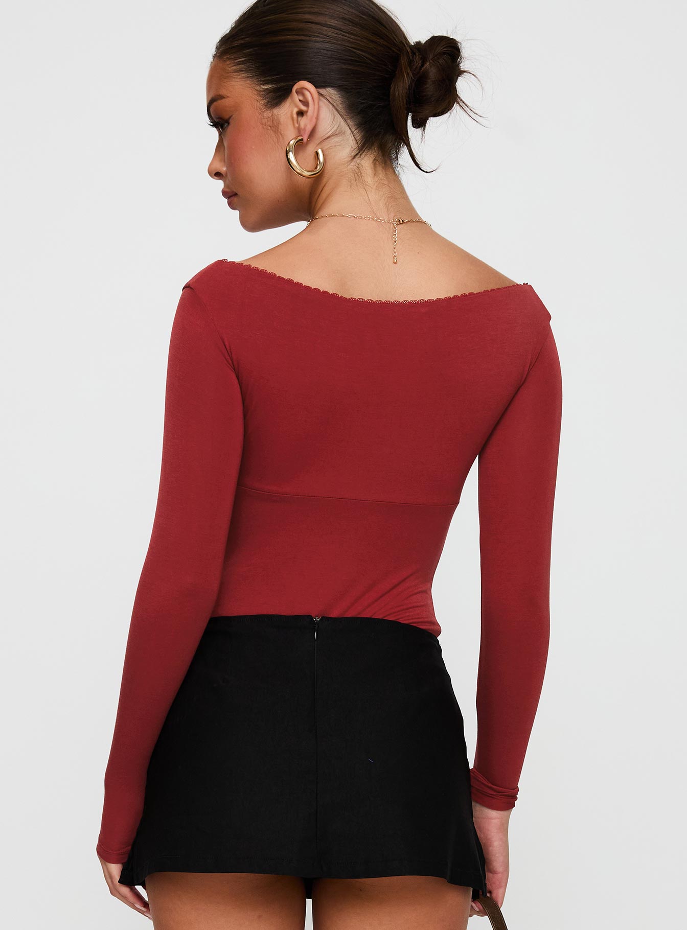 Loveydove Bodysuit Burgundy、mySite、solidvoid